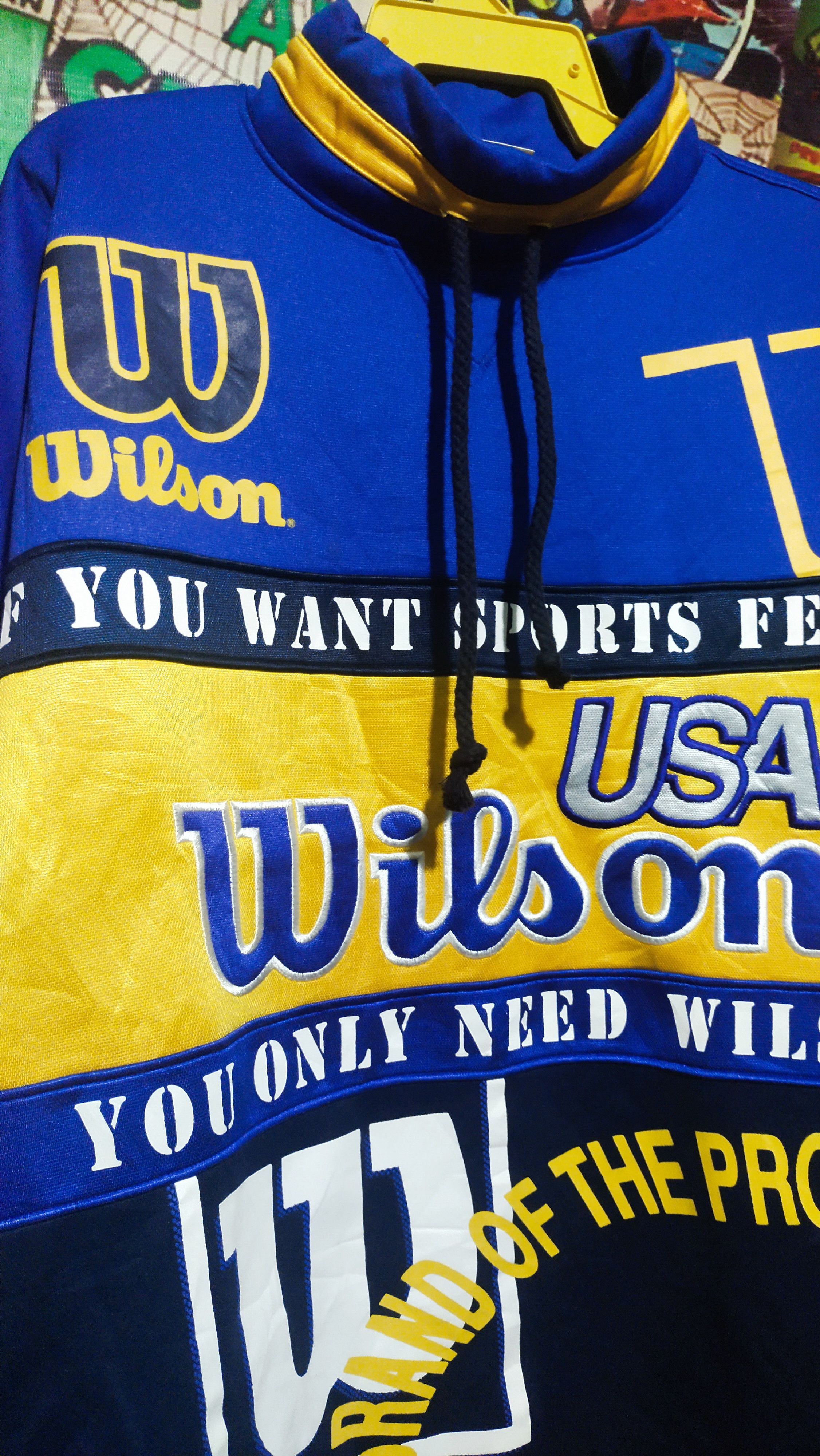 Vintage Vintage Wilson Jersy Size US L / EU 52-54 / 3 - 3 Thumbnail