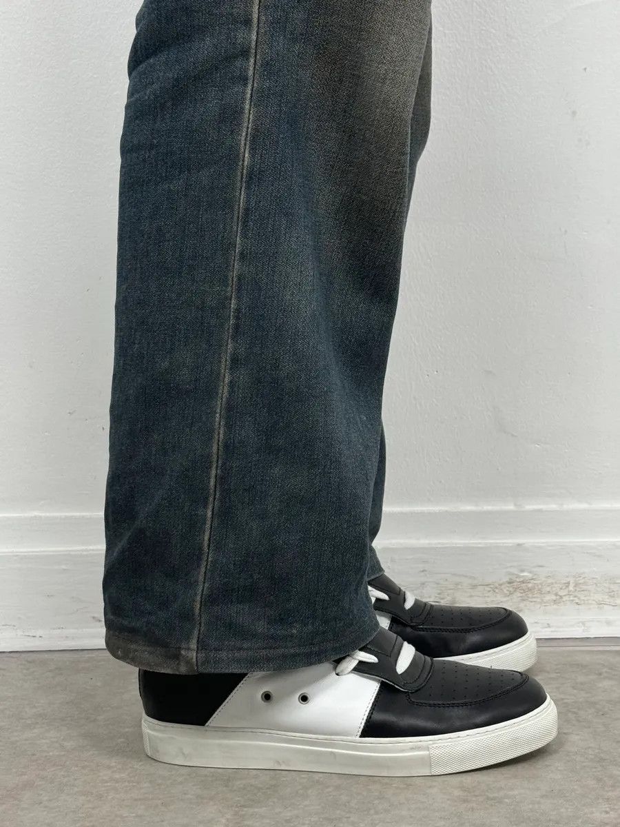 Kris Van Assche Kris Van Assche Black & White Leather High Megalaced Sneakers Size US 8 / EU 41 - 3 Thumbnail