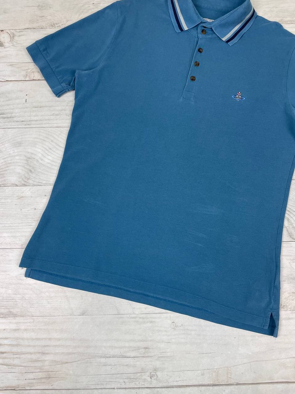 Vivienne Westwood Vivienne Westwood Polo Shirt Logo Orb Basic Luxury Size US XL / EU 56 / 4 - 3 Thumbnail