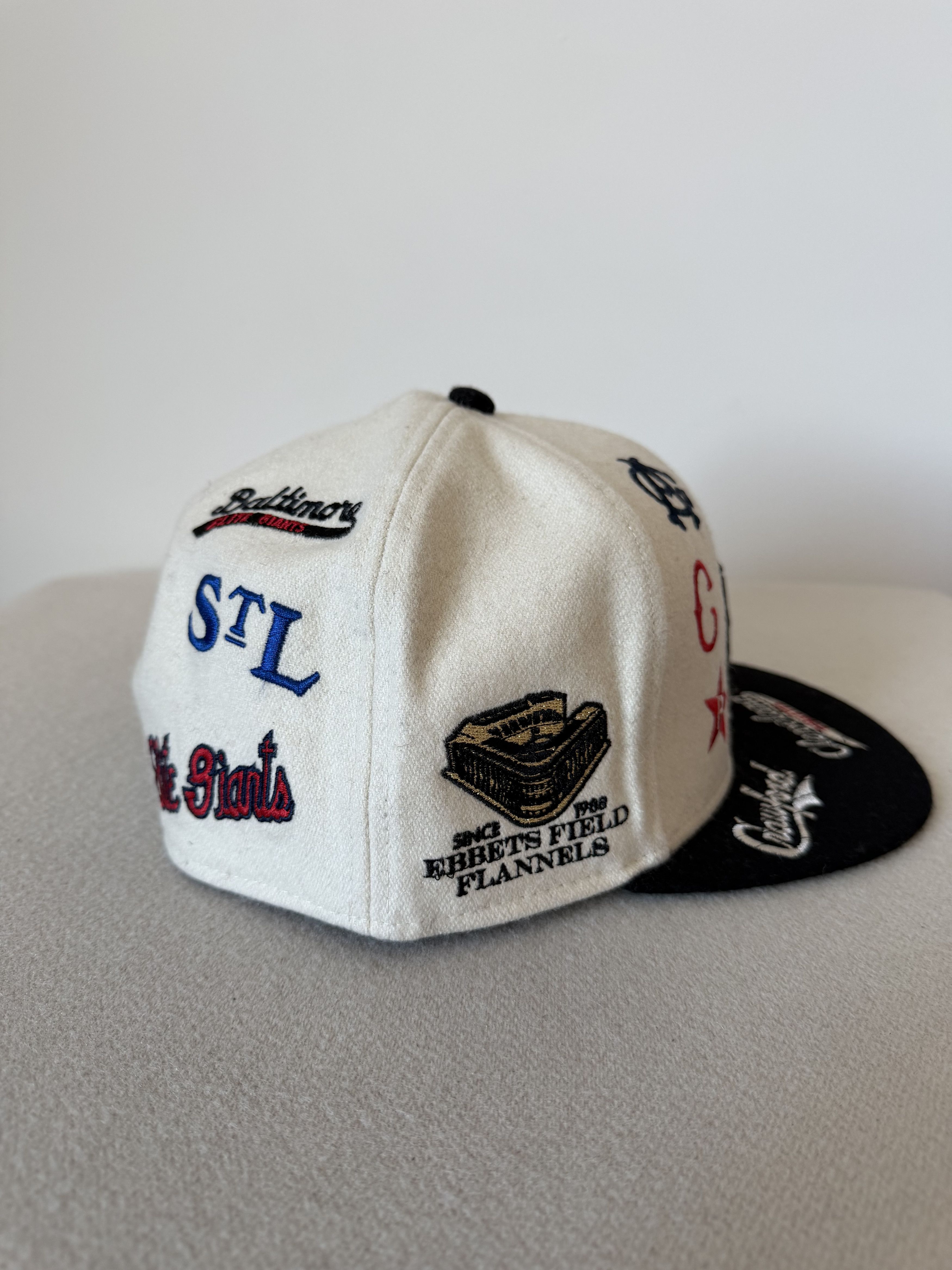Ebbets Field Flannels 7 1/2 Ebbets Field Flannels Negro Leagues Ballpark Fitted Size ONE SIZE - 3 Thumbnail