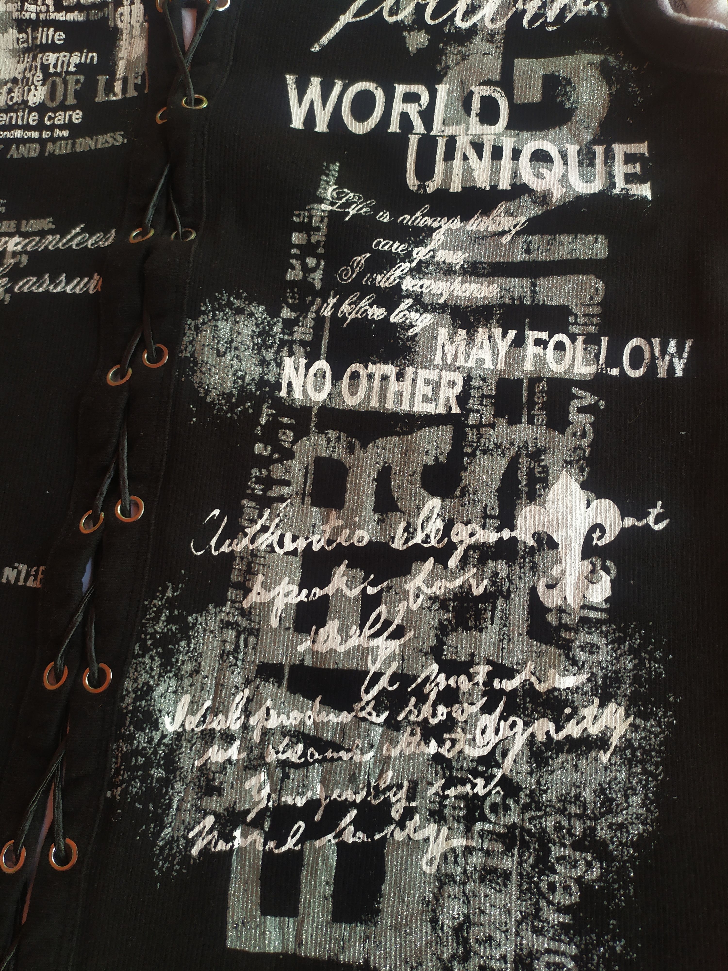 If Six Was Nine × Japanese Brand × Le Grande Bleu (L.G.B.) Collins Poem laces Sleeveless Size US L / EU 52-54 / 3 - 3 Thumbnail