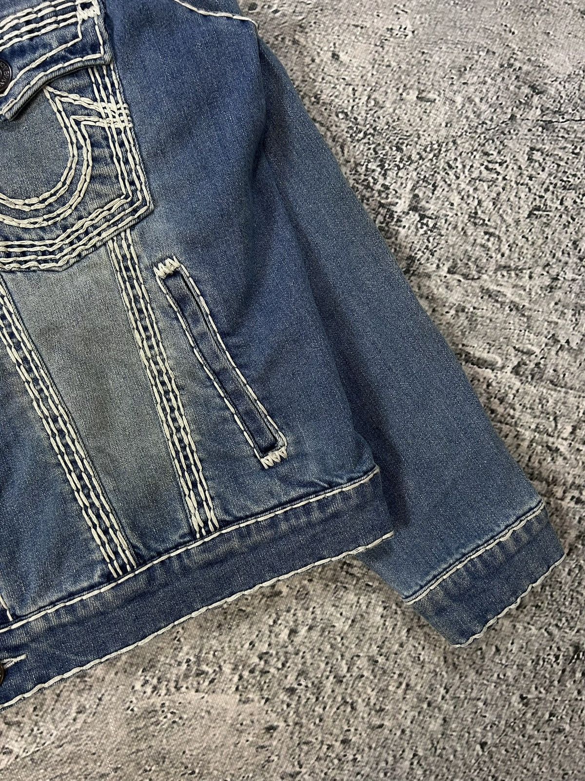 True Religion True Religion denim jacket trucker washed White stitching Size US M / EU 48-50 / 2 - 4 Thumbnail