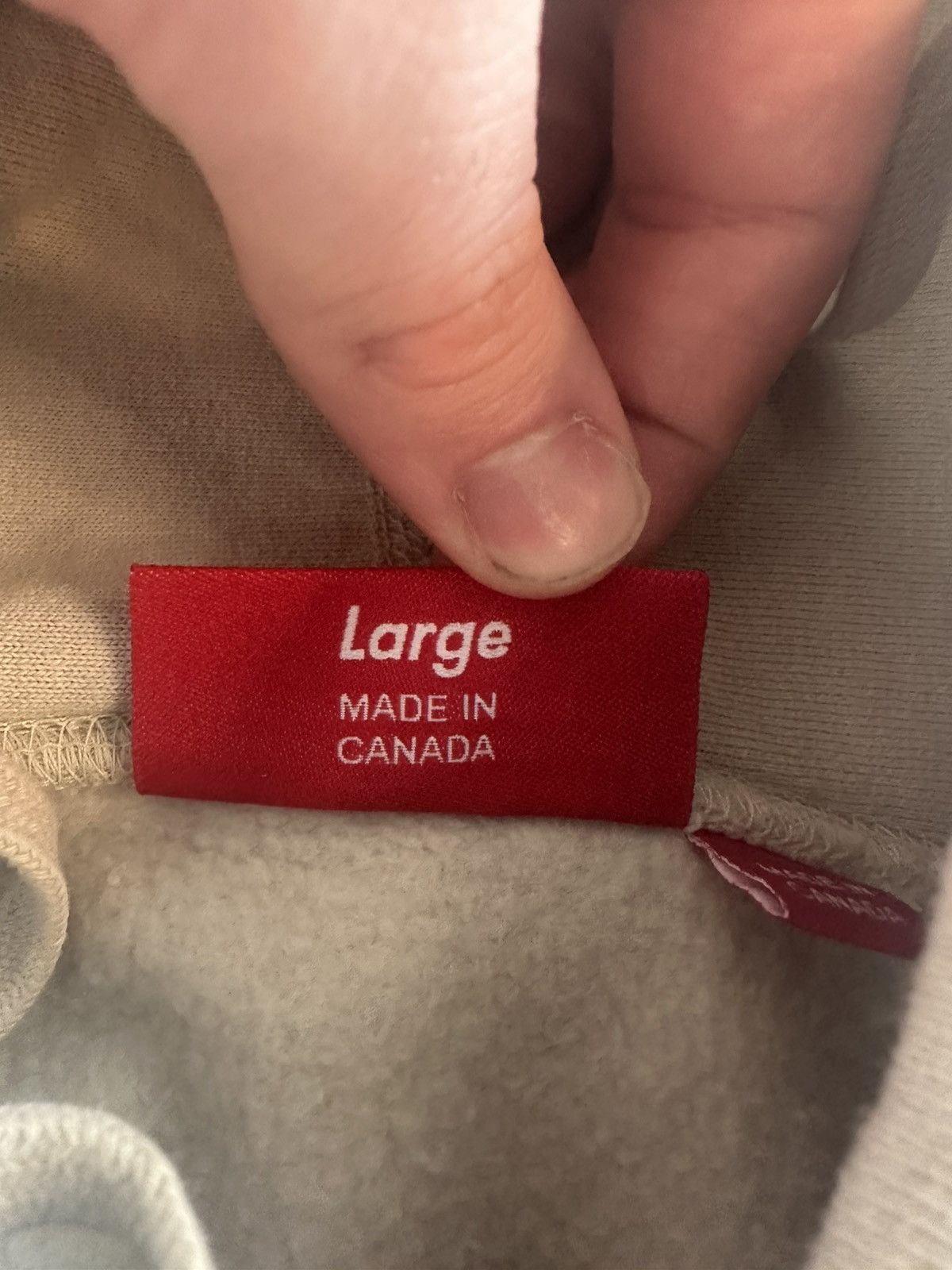 Supreme Supreme Box Logo Hoodie Stone Size US L / EU 52-54 / 3 - 5 Thumbnail