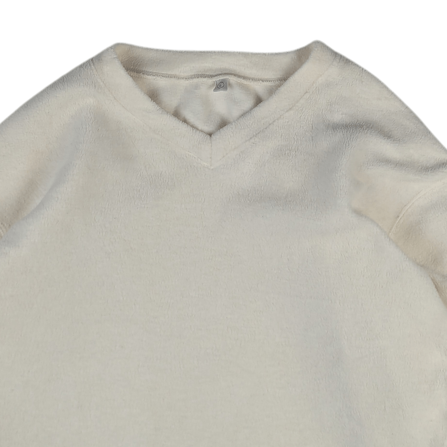 Uniqlo Vintage 2000's UNIQLO White Fleece Jumper Sweatshirt Size US L / EU 52-54 / 3 - 6 Thumbnail