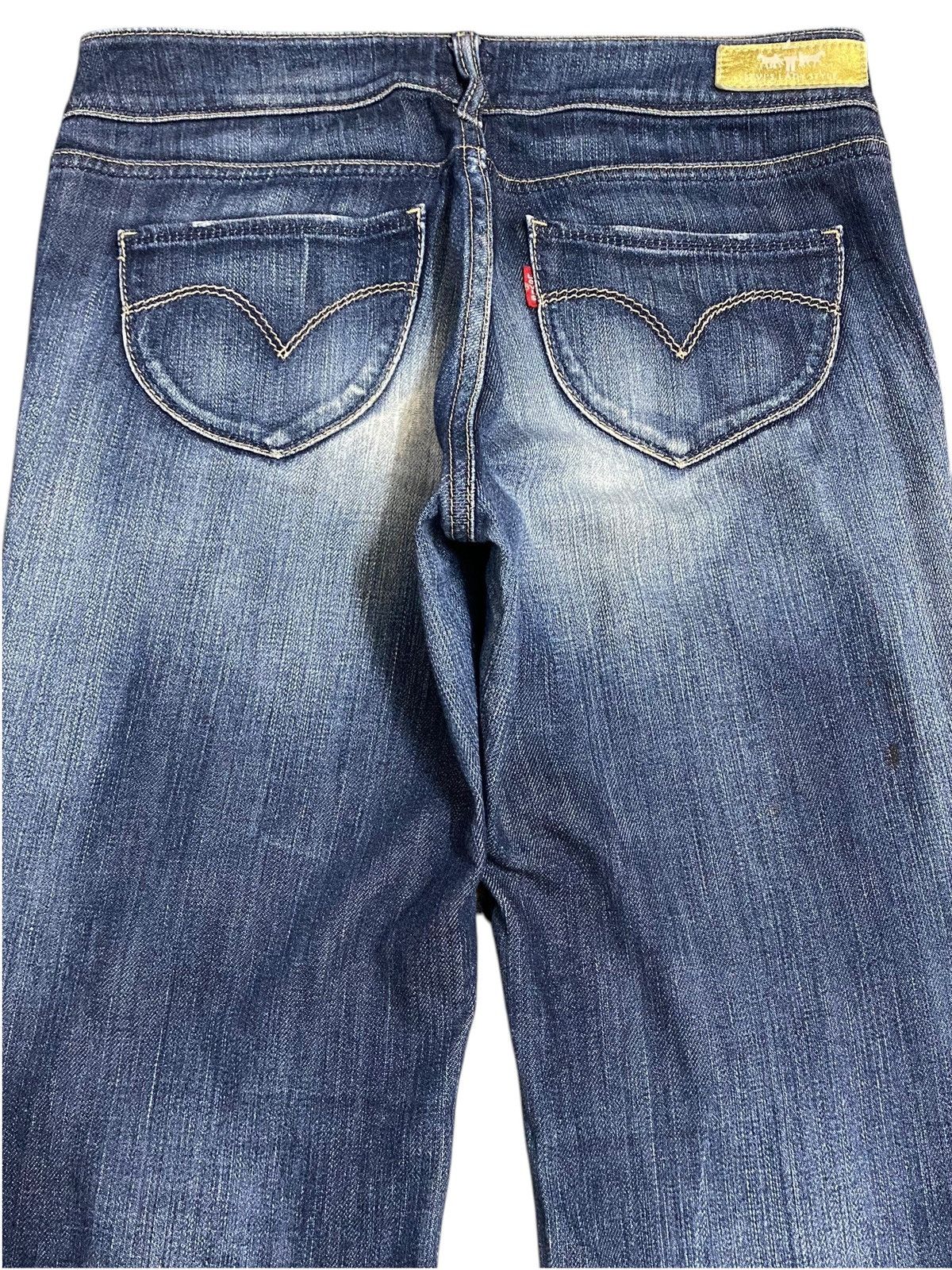 Levi's Levis Lady Style Flare Blue Wash Soft Jeans Size 32" / US 10 / IT 46 - 4 Thumbnail
