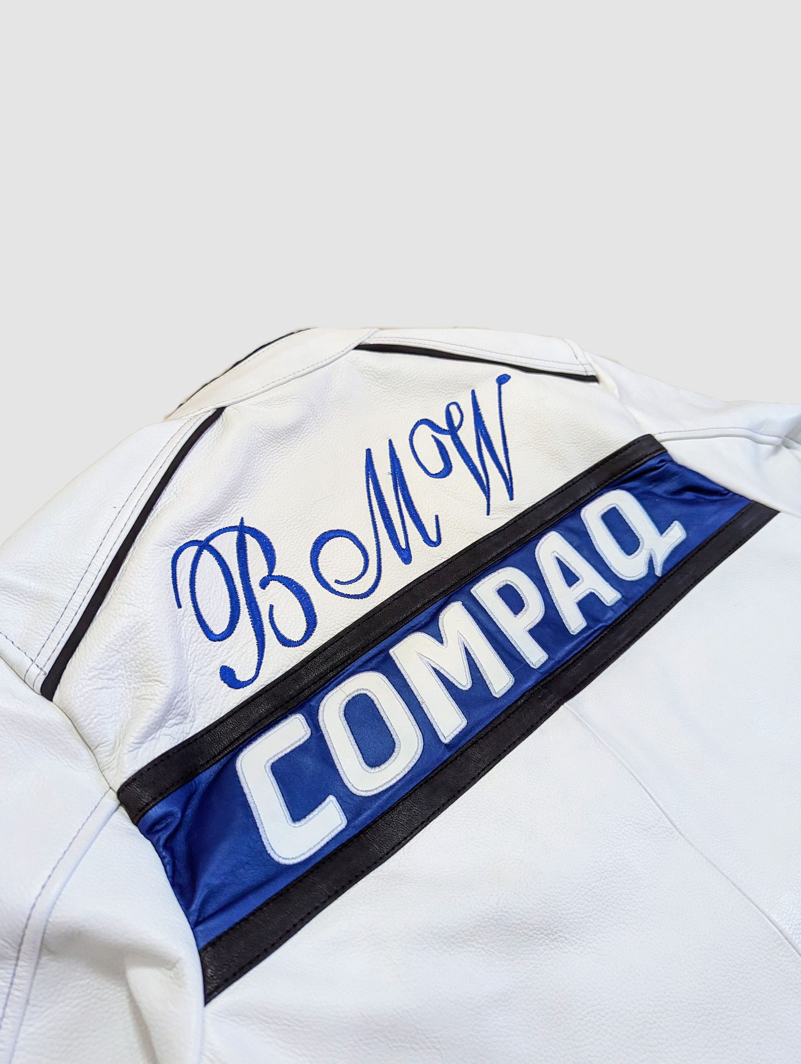 BMW 💥 BMW 💥 COMPAQ Racing Leather Jacket Streetwear Size US XL / EU 56 / 4 - 7 Thumbnail