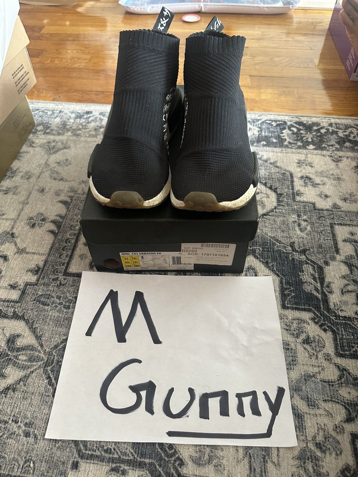 Used 2017 United Arrows and Sons x NMD PK Core Black