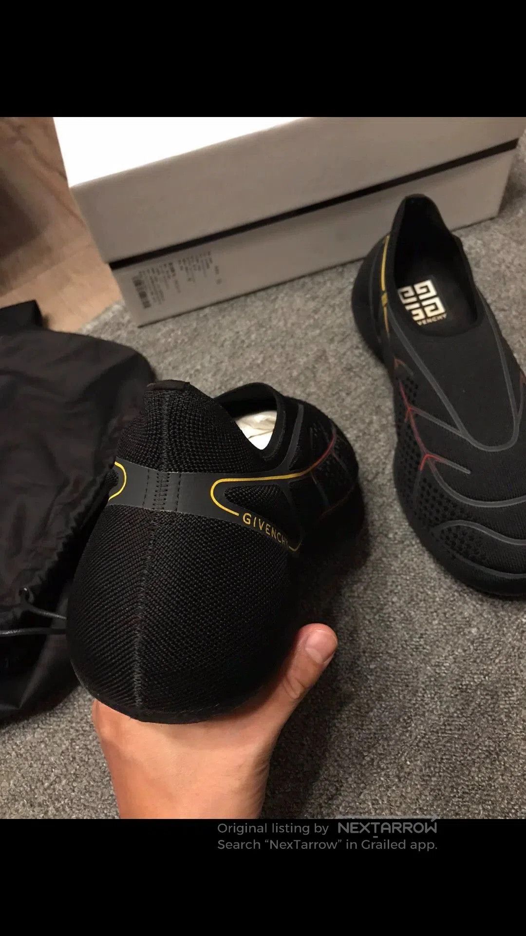 Givenchy Black Mesh Slip-On Casual Shoes. Size US 9 / EU 42 - 3 Thumbnail