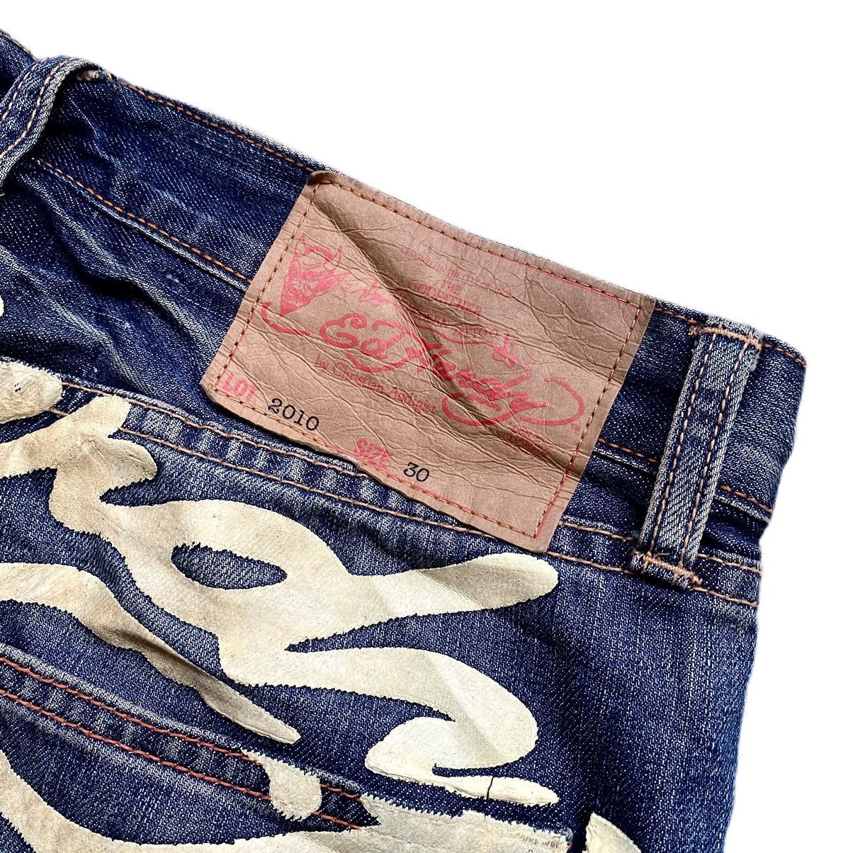 Christian Audigier × Ed Hardy × Japanese Brand ❌SOLD OUT❌ ED HARDY BY CHRISTIAN AUDIGIER WITH EMBROIDERED Size US 30 / EU 46 - 3 Thumbnail