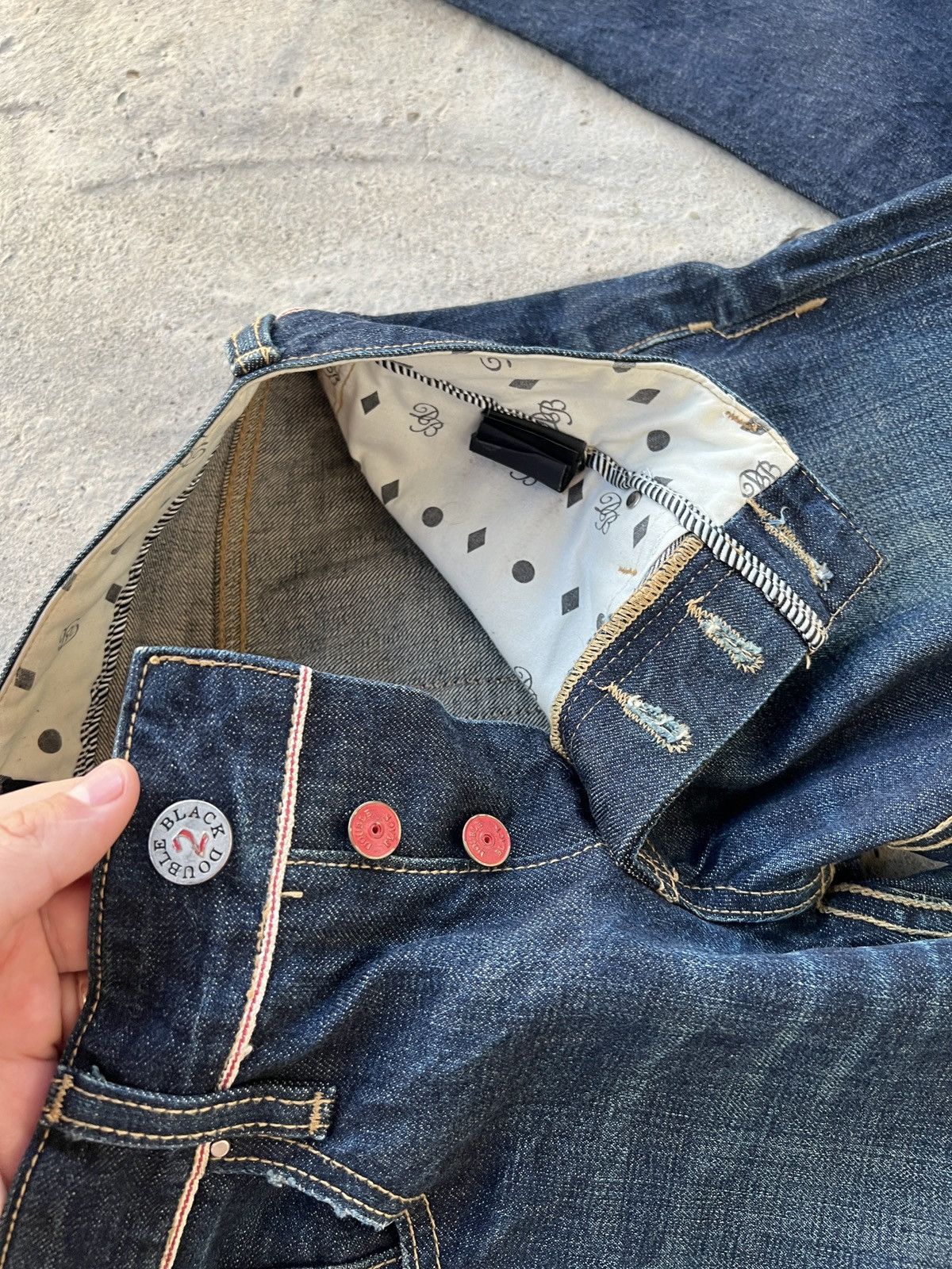 Japanese Brand DoubleBlack Luxury Garment Japanese Fabric Selvedge Jeans Size 32" / US 10 / IT 46 - 8 Thumbnail