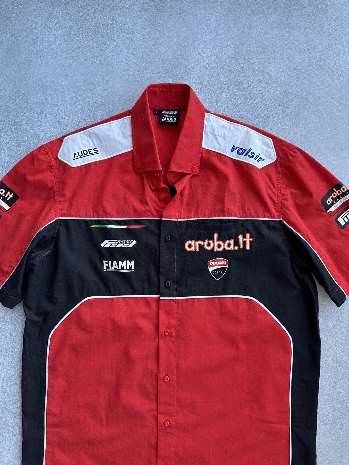 Ducati × Vintage Vintage Ducati Corse Short Sleeve Racing Buttons Shirt Size US L / EU 52-54 / 3 - 4 Thumbnail