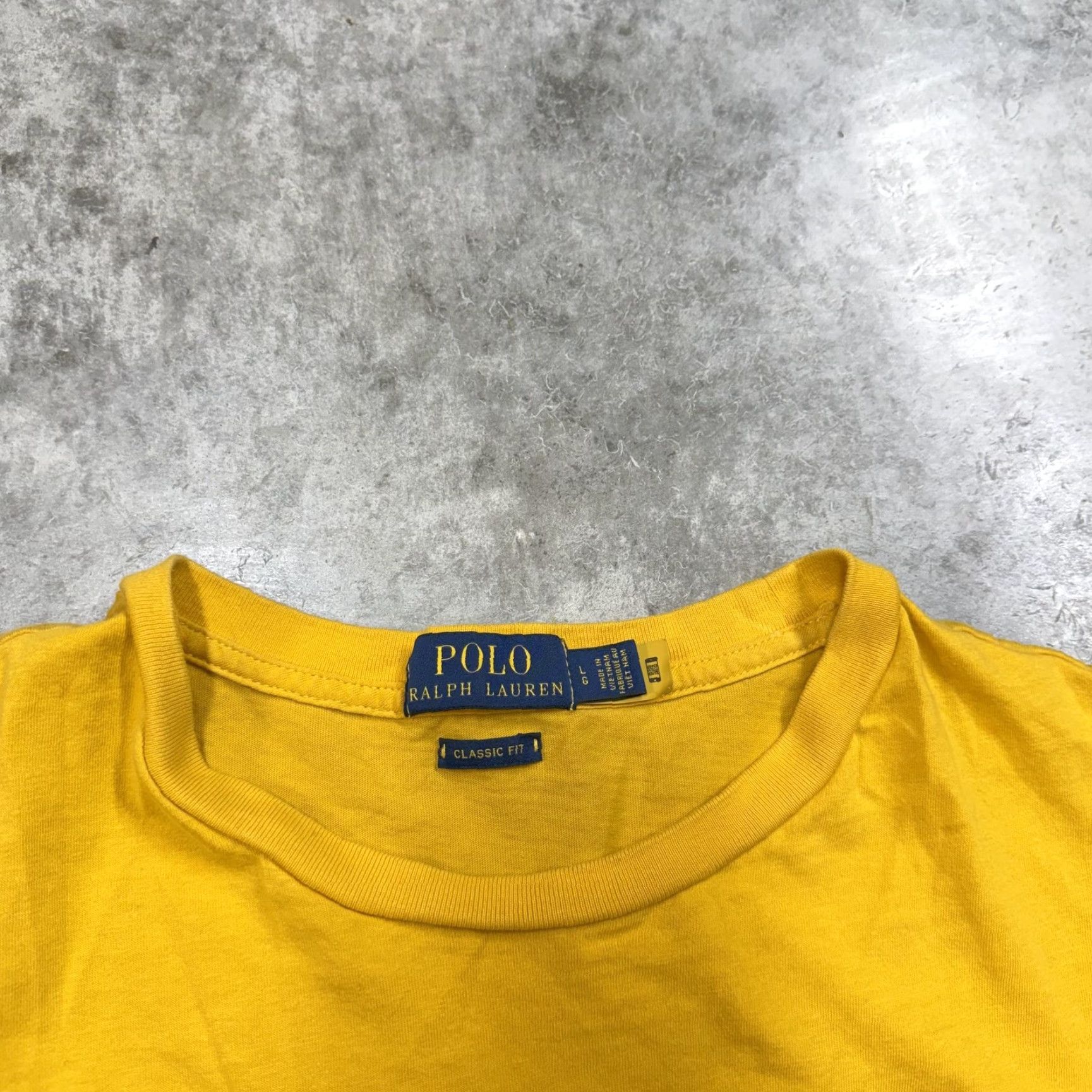 Polo Ralph Lauren Polo Ralph Lauren Shirt Mens Large Yellow RL67 Logo Graphic Tee Classic Fit Size US L / EU 52-54 / 3 - 5 Thumbnail