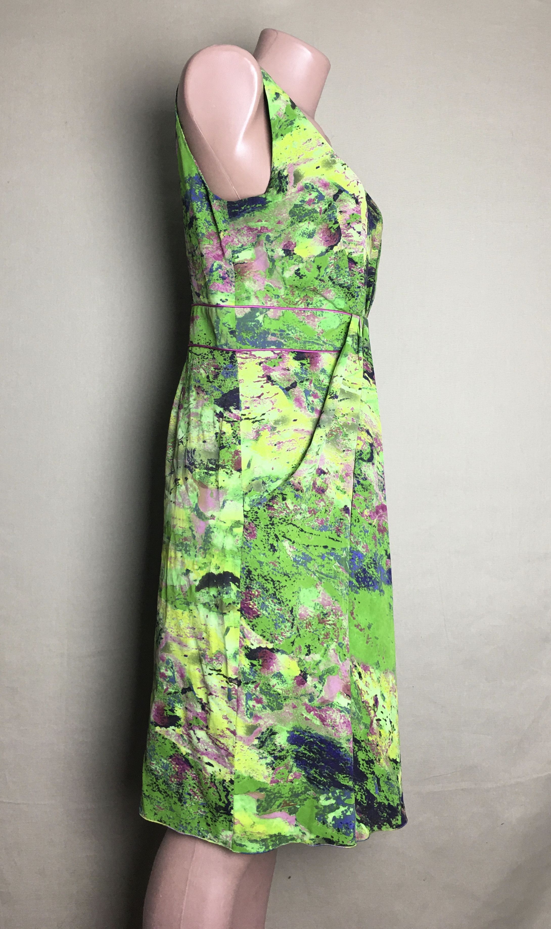 Other Renato Nucci Silk Abstract Print Dress Size EU 40 Size S / US 4 / IT 40 - 3 Thumbnail