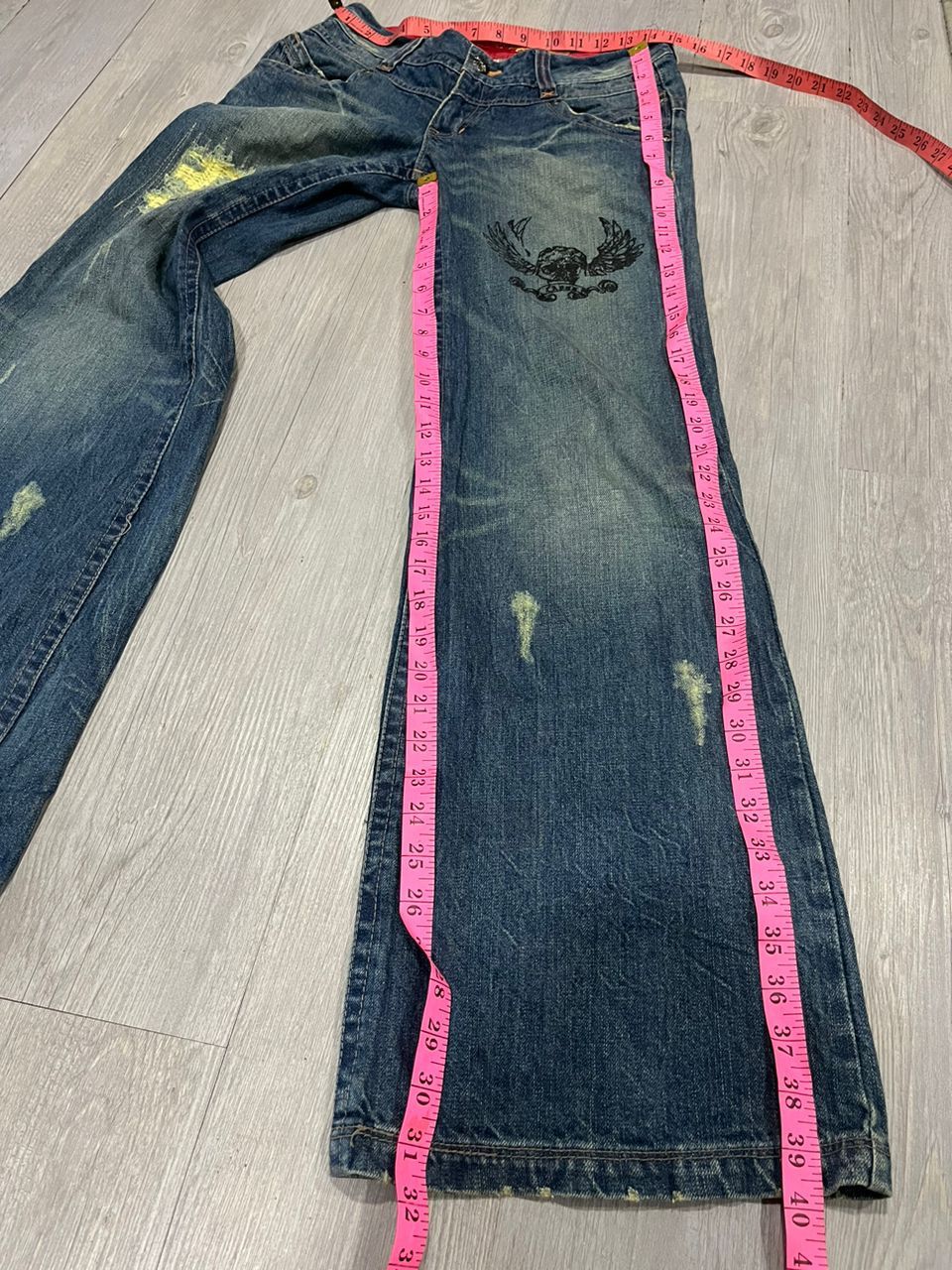 Japanese Brand Vintage SKELETON jeans BY CASSE Japanese brand Size US 29 - 8 Thumbnail