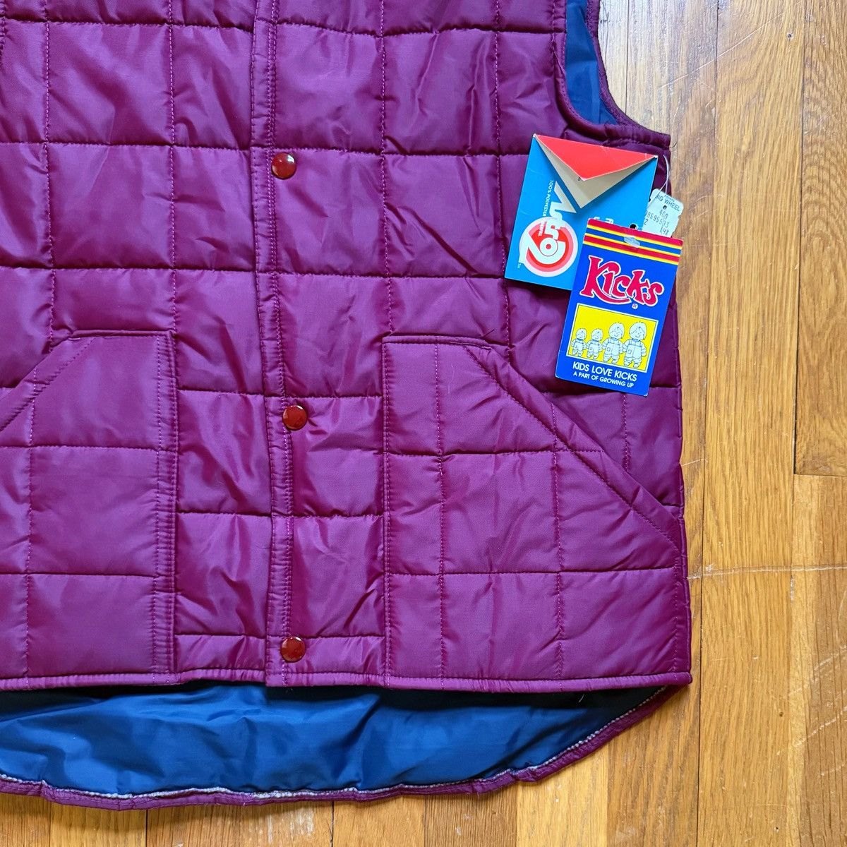 Kickers Vintage 1980’s Deadstock BNWT Kicks Puffer Vest Size US L / EU 52-54 / 3 - 5 Thumbnail