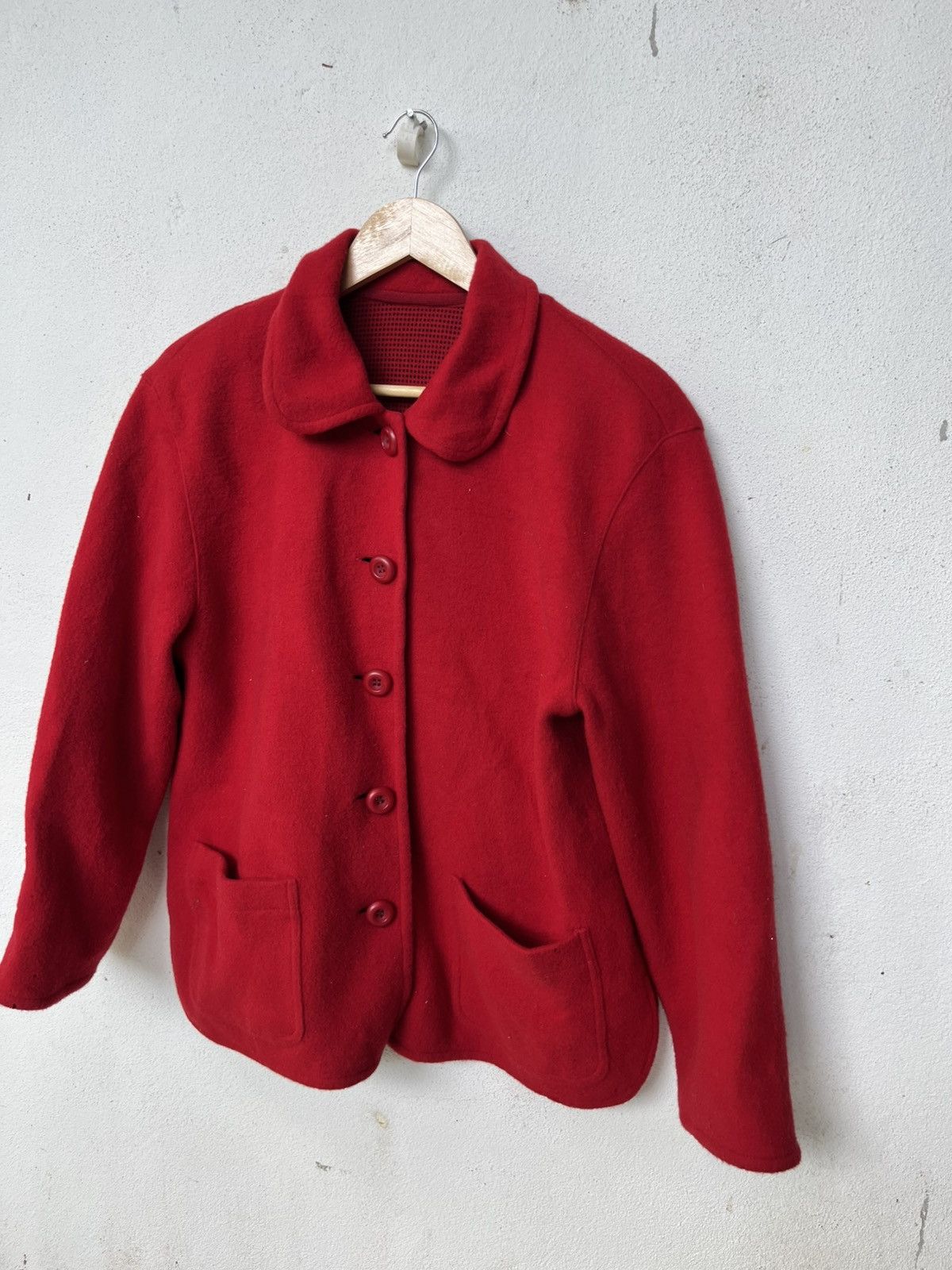 Vintage 💥Offer Me💥 Vintage 80s Wool Jackets Size M / US 6-8 / IT 42-44 - 3 Thumbnail