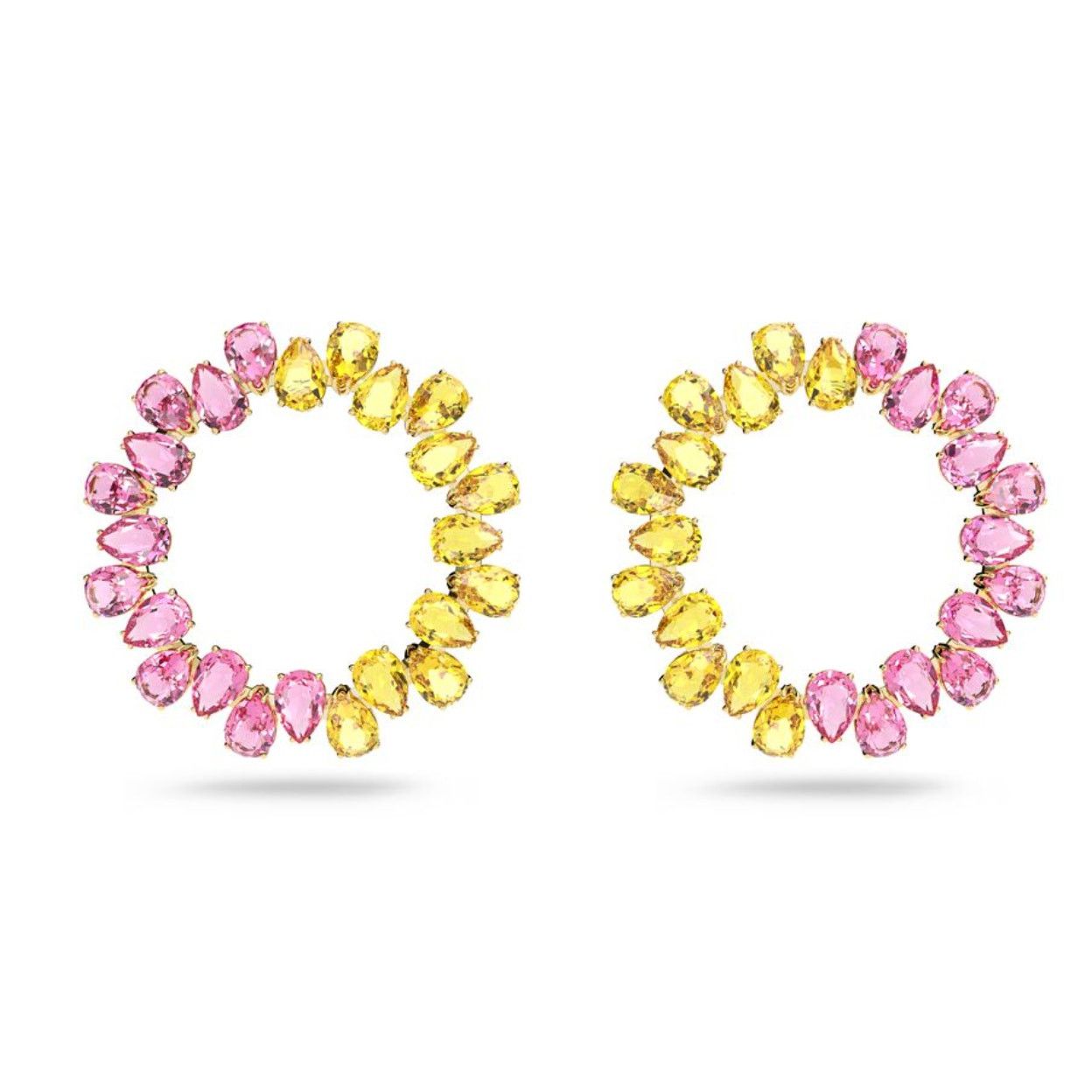 Swarovski Swarovski Millenia hoop earrings Pear cut crystals Size ONE SIZE - 1 Thumbnail