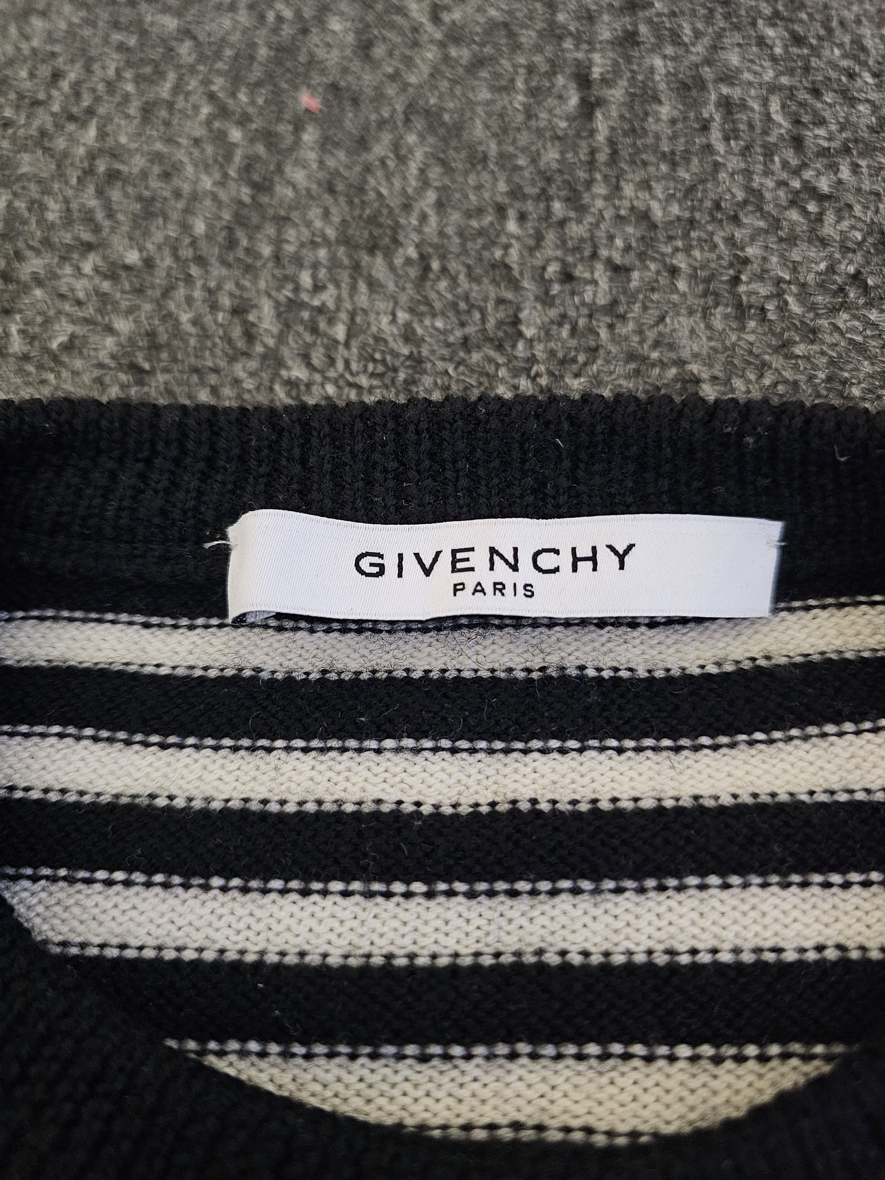 Givenchy Givenchy Unisex Striped Patchwork Wool Sweater Size XS Size US XS / EU 42 / 0 - 3 Thumbnail