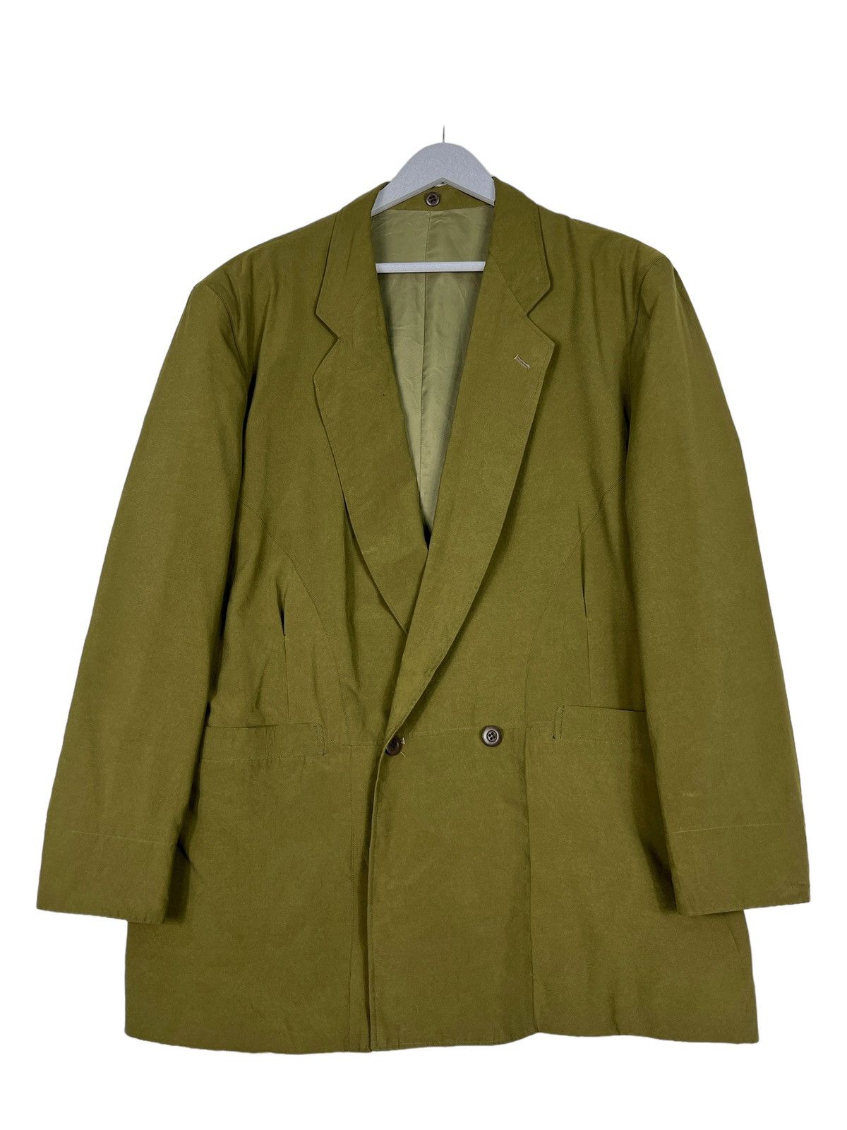 Issey Miyake 🔥 TETE HOMME par KATOH KAZUTAKA DOUBLE BREAST LAZER JACKET Size US L / EU 52-54 / 3 - 2 Thumbnail