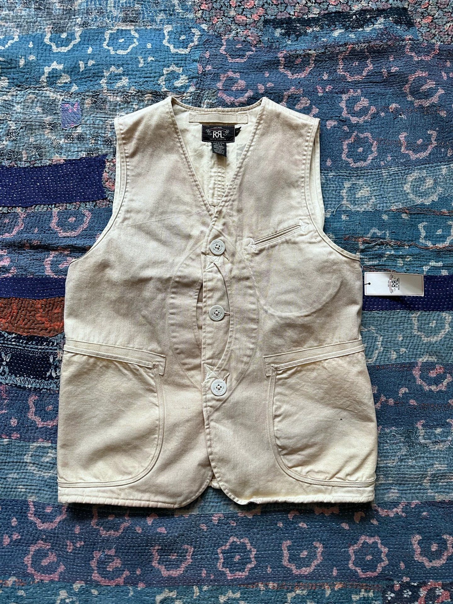 RRL Ralph Lauren RRL Heavily Distressed Hunting Vest New w/ Tags S Size US S / EU 44-46 / 1 - 1 Thumbnail