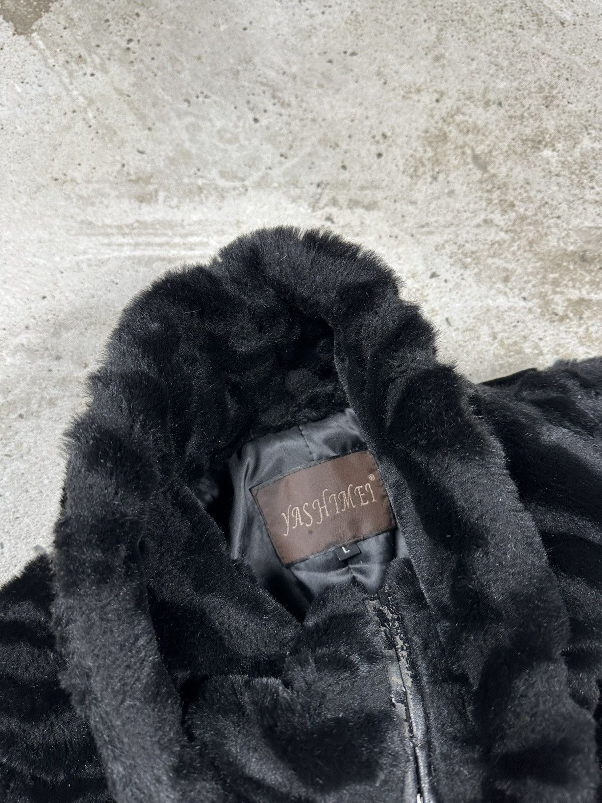 If Six Was Nine × Japanese Brand × Le Grande Bleu (L.G.B.) Vintage Y2K Faux Fur Bomber Jacket Japanese Style Belted Size US S / EU 44-46 / 1 - 8 Thumbnail