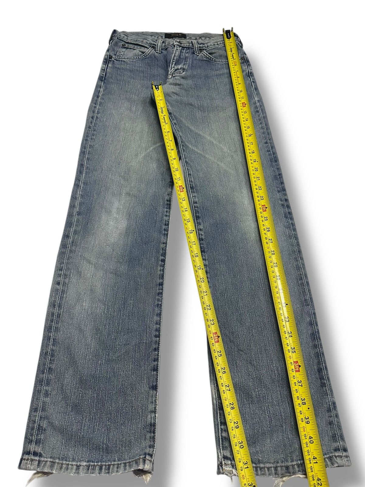 Japanese Brand Vintage Wrangler Straight Loose Style With Faded Wash Size US 28 / EU 44 - 13 Thumbnail