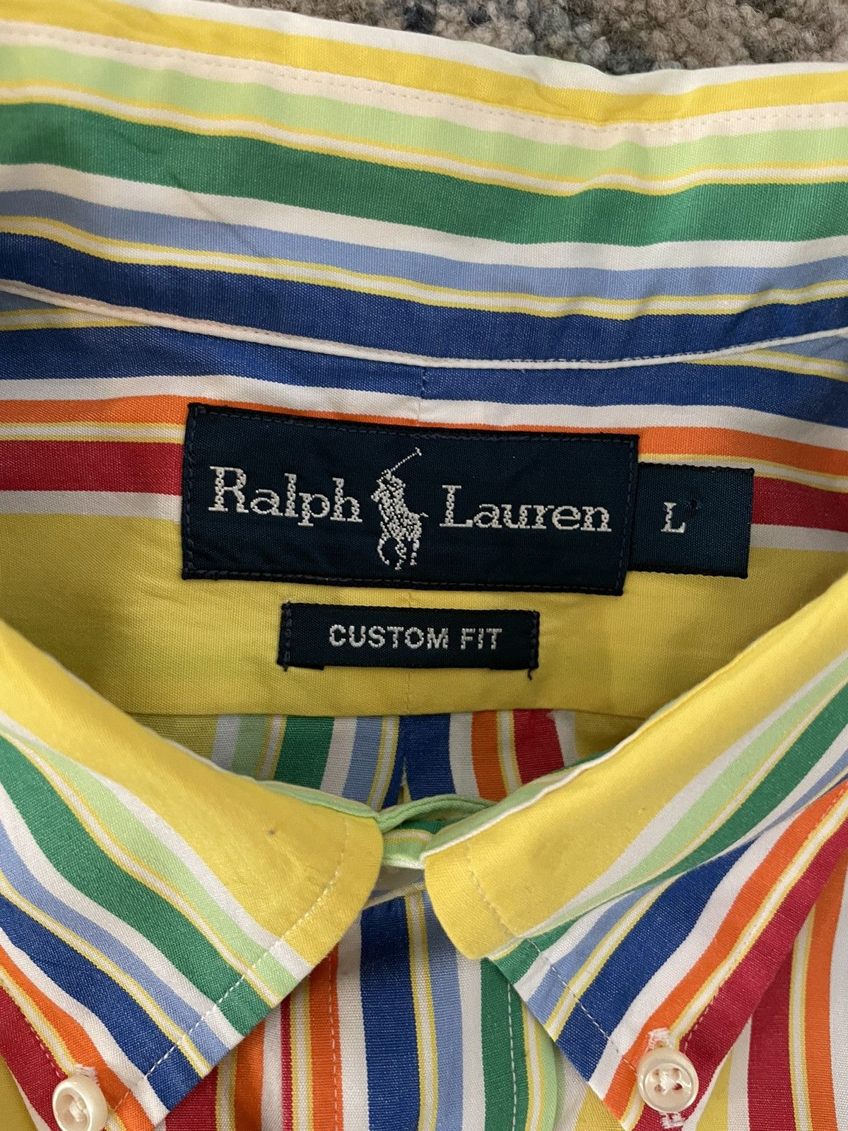 Polo Ralph Lauren × Vintage Bold Stripe Button Down Sport Shirt Size US L / EU 52-54 / 3 - 4 Thumbnail