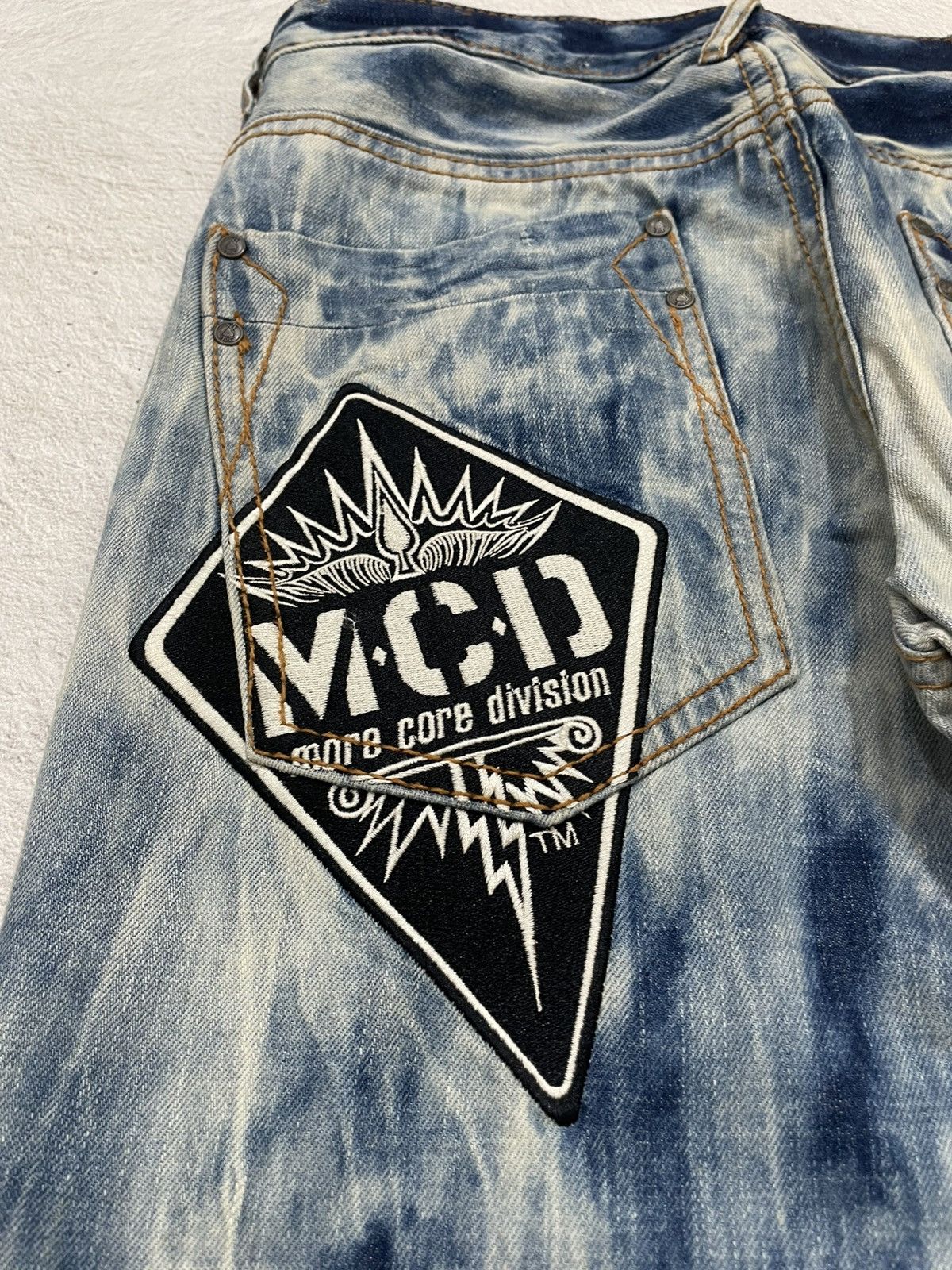 Hysteric Glamour 2000s MCD Acid Wash Vintage Embroidered Y2K Size US 32 / EU 48 - 9 Thumbnail