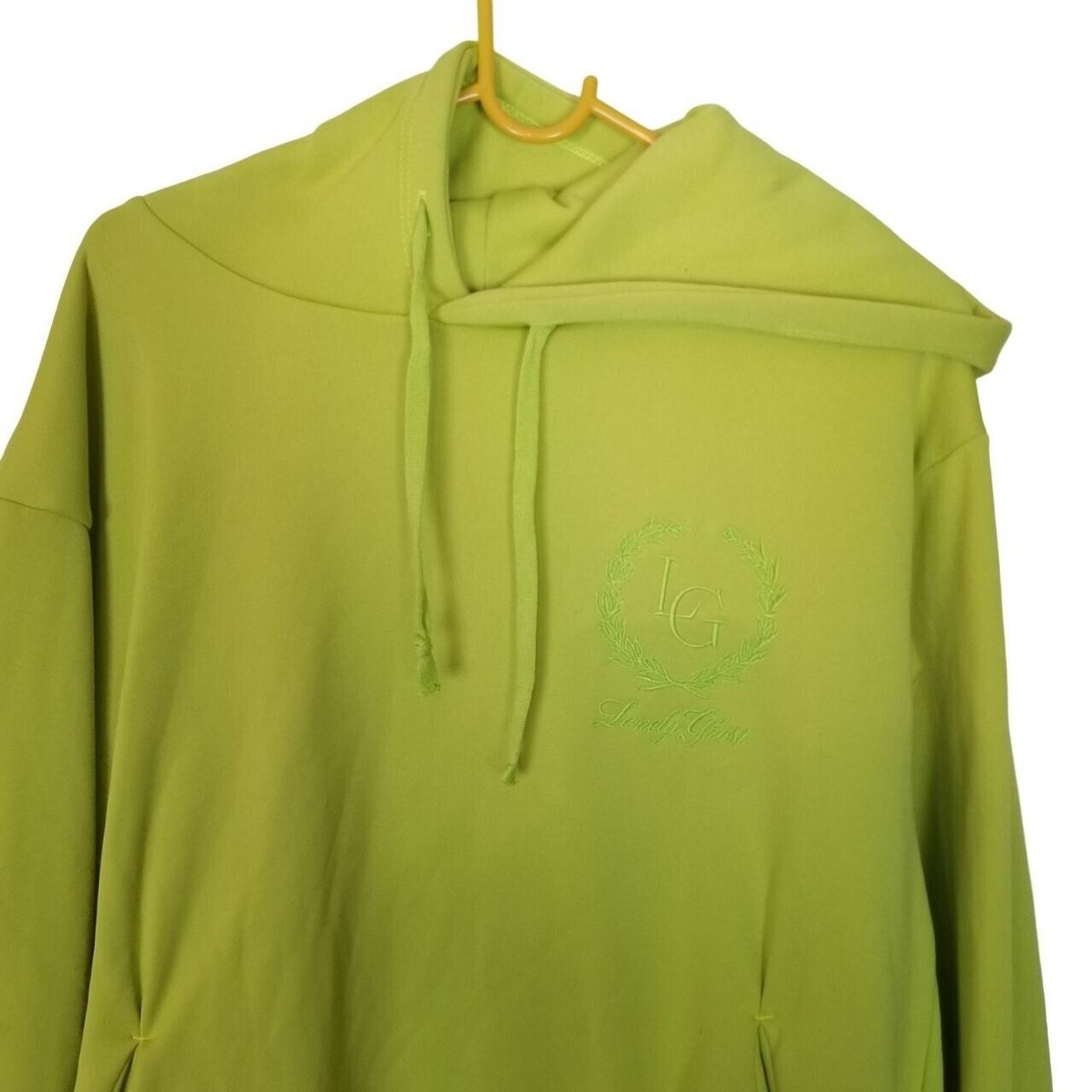 Destroy Lonely Lonely Ghost Womens Hoodie Sweatshirt Size L Green Pullover Size L / US 10 / IT 46 - 2 Thumbnail