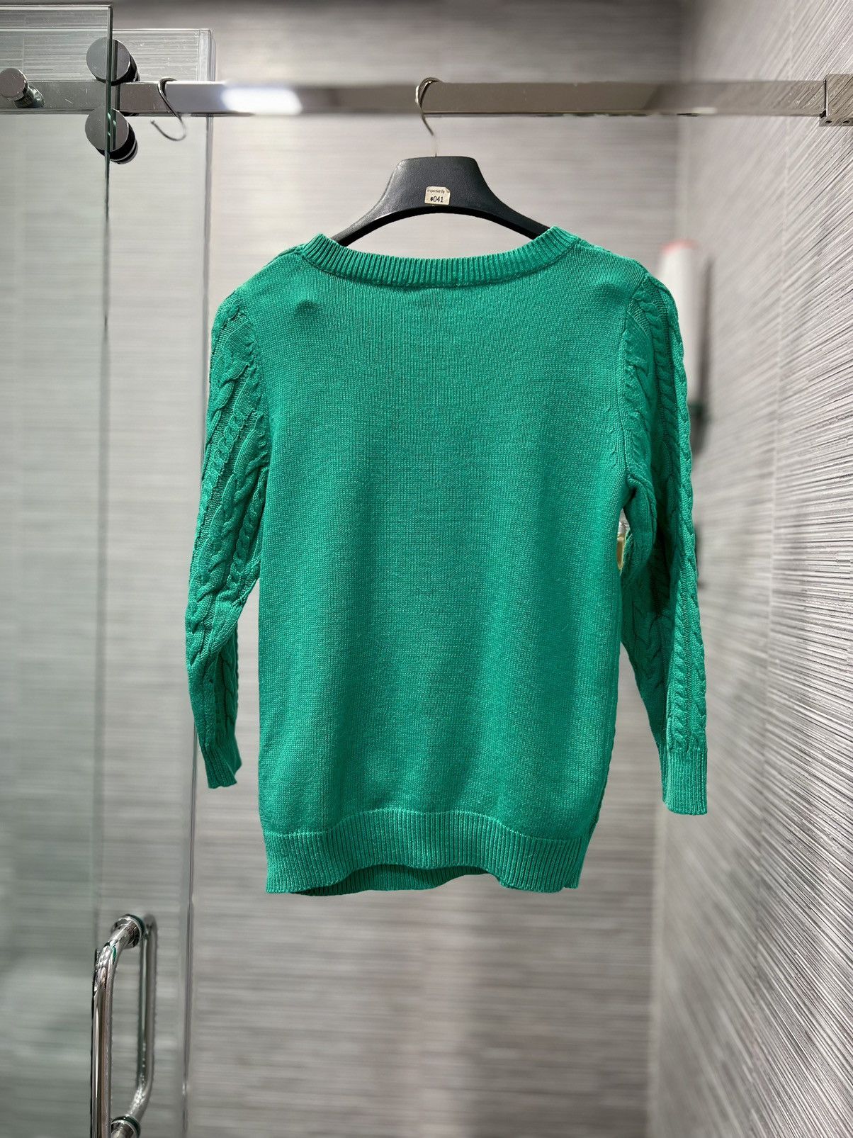 H&M Women’s H&M Basic Green Cable Knit Sweater Size S knit Size S / US 4 / IT 40 - 9 Thumbnail