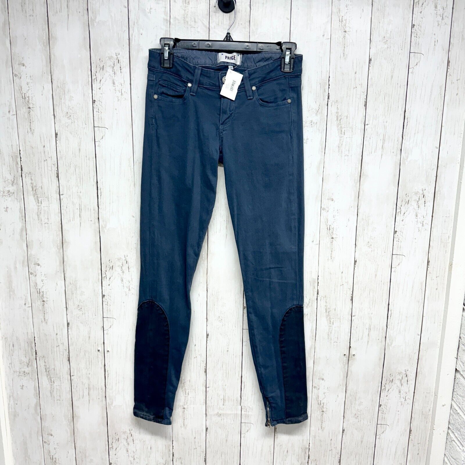 Paige Paige Jeans Sz 25 Mid Rise Blue Ankle Cut Skinny Equestrian Size 25" / US 0 / IT 36 - 1 Thumbnail