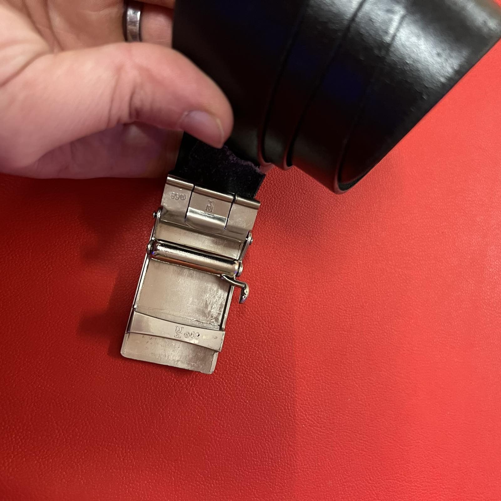 Ferrari Ferrari Black Leather belt Size ONE SIZE - 2 Thumbnail