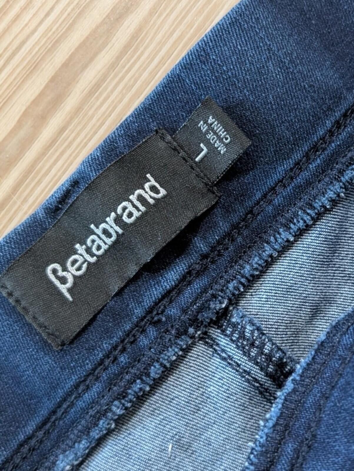 Betabrand Betabrand Women's Straight Leg Jeans - Dark Blue Size 36" / US 14 / IT 50 - 3 Thumbnail