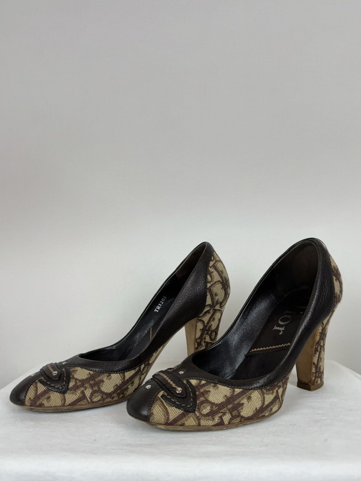 Dior Christian Dior monogram y2k heel boots original luxury item Size US 5.5 / IT 35.5 - 1 Thumbnail