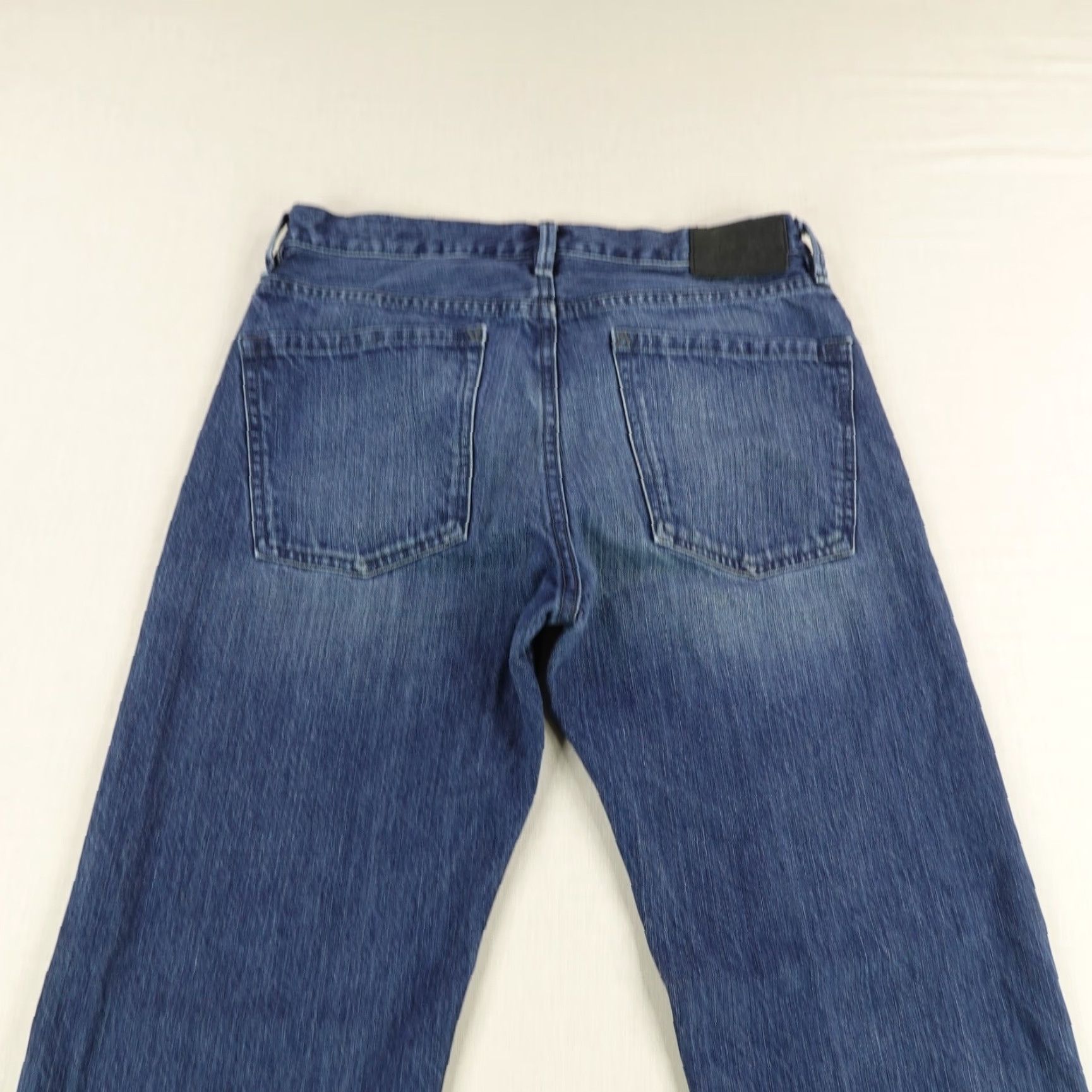 RVCA RVCA Jeans Mens 30 Blue DenIM Faded Straight Leg Button Fly Regular 31 Inseam Outdoor Pockets Logo Style: Straight Mens Jeans Size US 30 / EU 46 - 6 Thumbnail