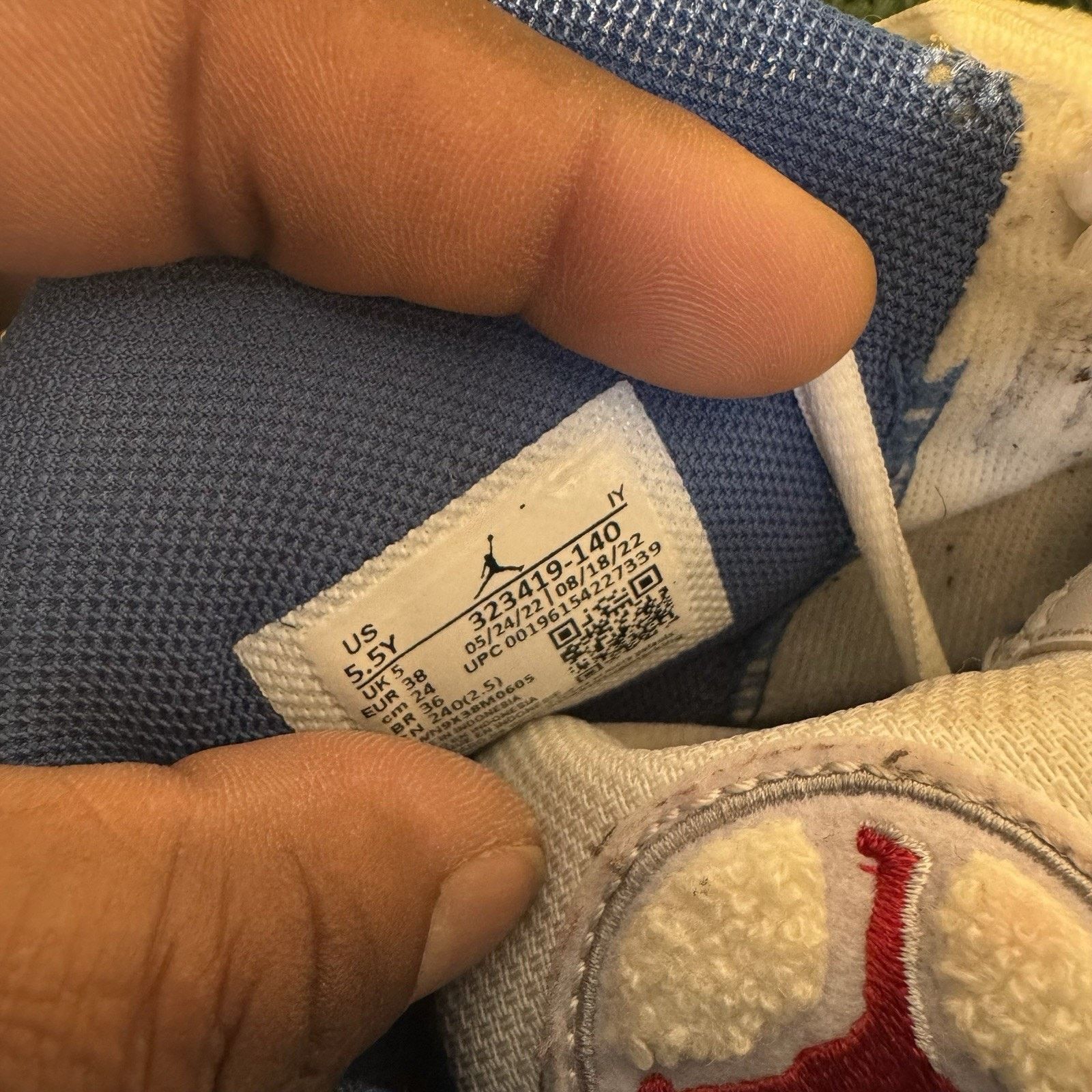Jordan Brand Size 5.5 (GS) - Jordan 6 Rings Mid White True Blue Size US 5.5 / EU 38 - 7 Thumbnail