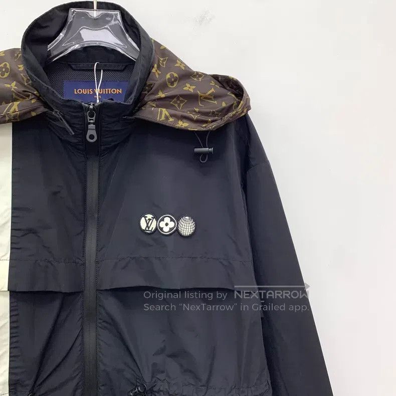 Louis Vuitton Louis Vuitton Black logo presbyopic patchwork cotton hoode Size XXS / US 00 / IT 34 - 3 Thumbnail