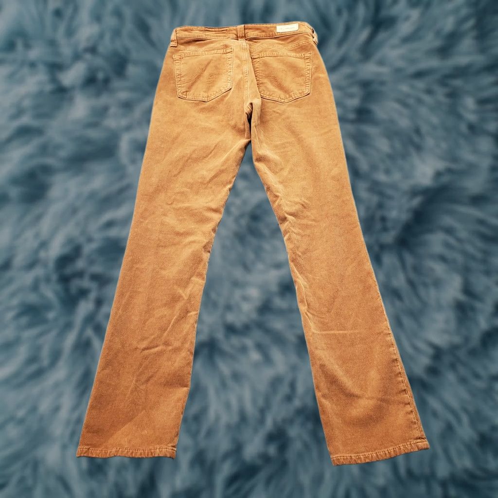 Vintage AG Adriano Goldschmied Womens Corduroy Mari Pants 27 High Rise Slim Fit Brown Size 27" / US 4 / IT 40 - 1 Thumbnail
