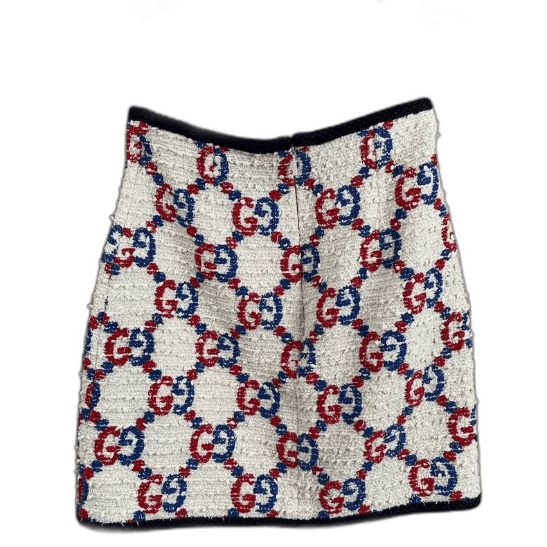 Gucci Gucci Printed Mini Skirt Size 38 Size 38" / US 16 / IT 52 - 1 Thumbnail