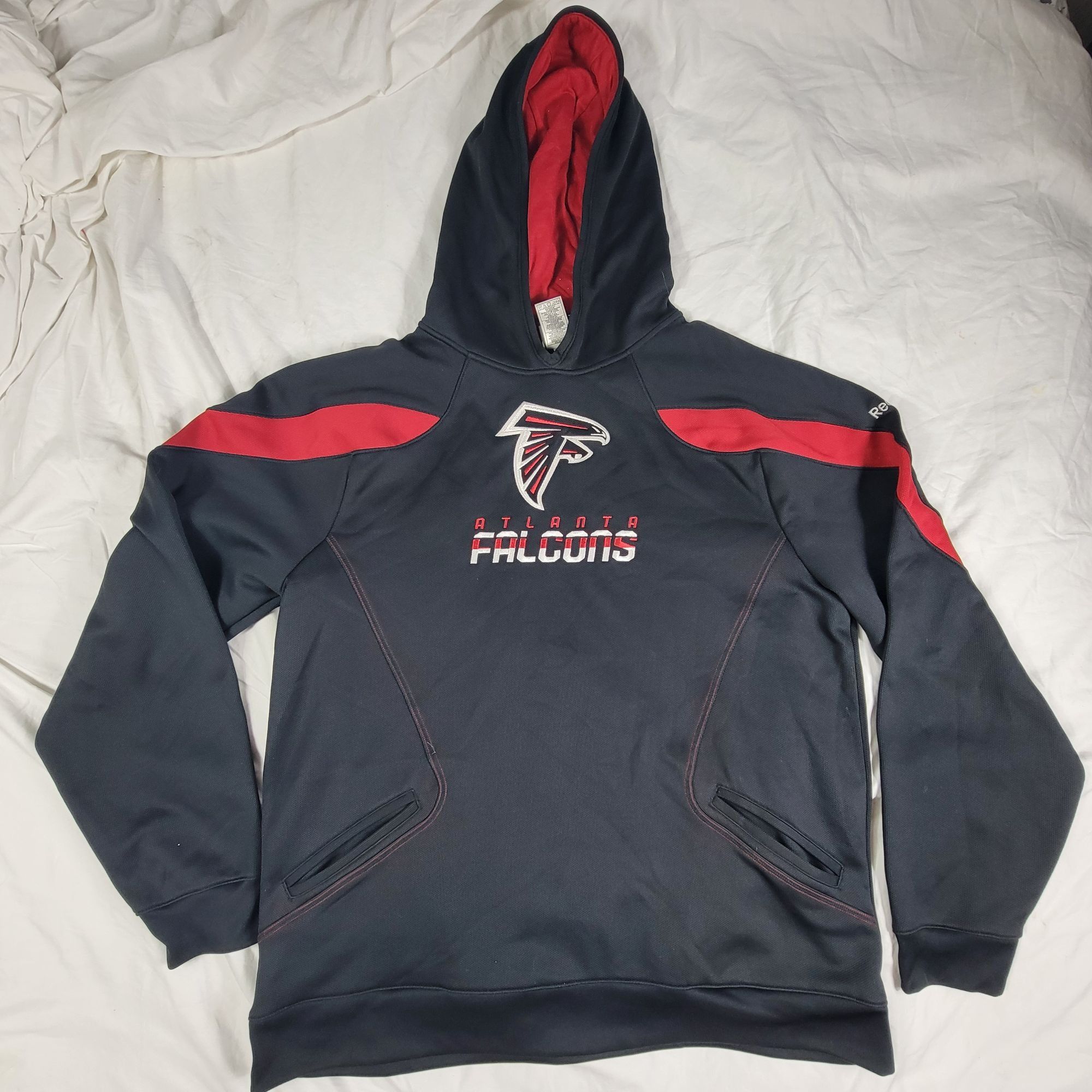 Reebok Reebok Atlanta Falcons Mens 2XL Black Red Hoodie Sweatshirt Size US XXL / EU 58 / 5 - 1 Thumbnail
