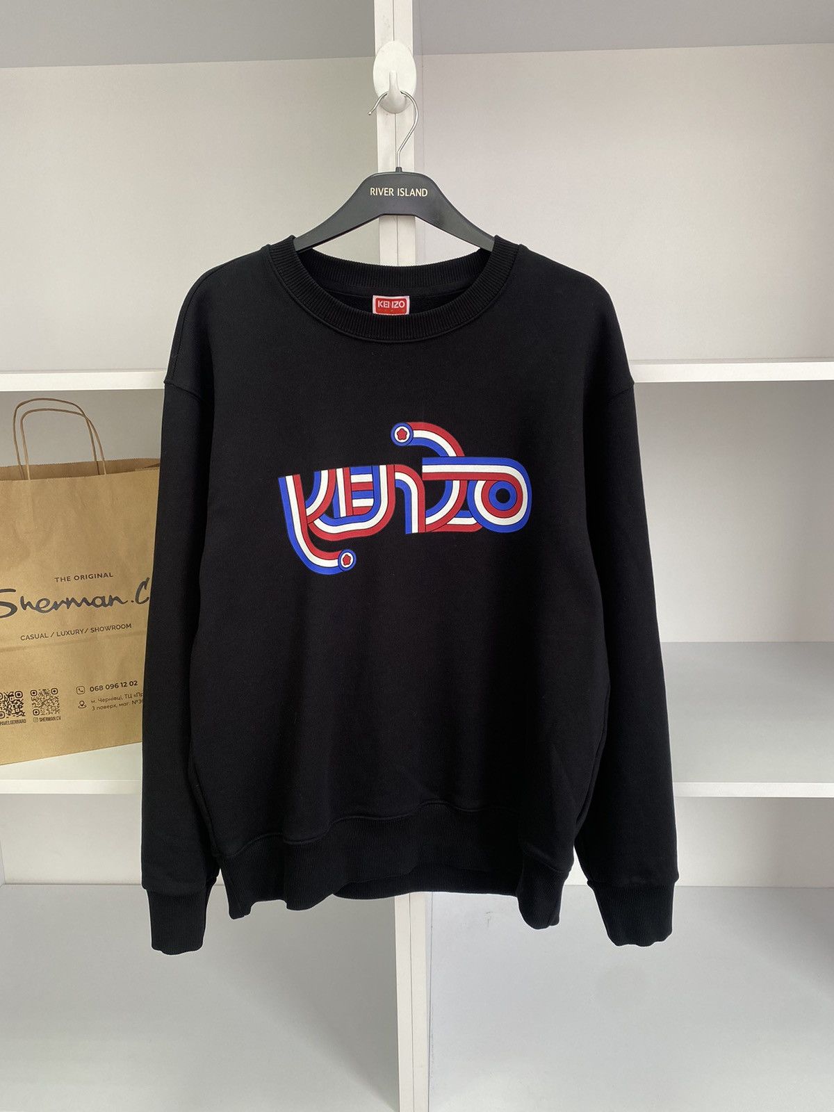 Kenzo × Vintage Kenzo Paris Men's Target Logo Crew Sweat in Black Size US L / EU 52-54 / 3 - 2 Thumbnail
