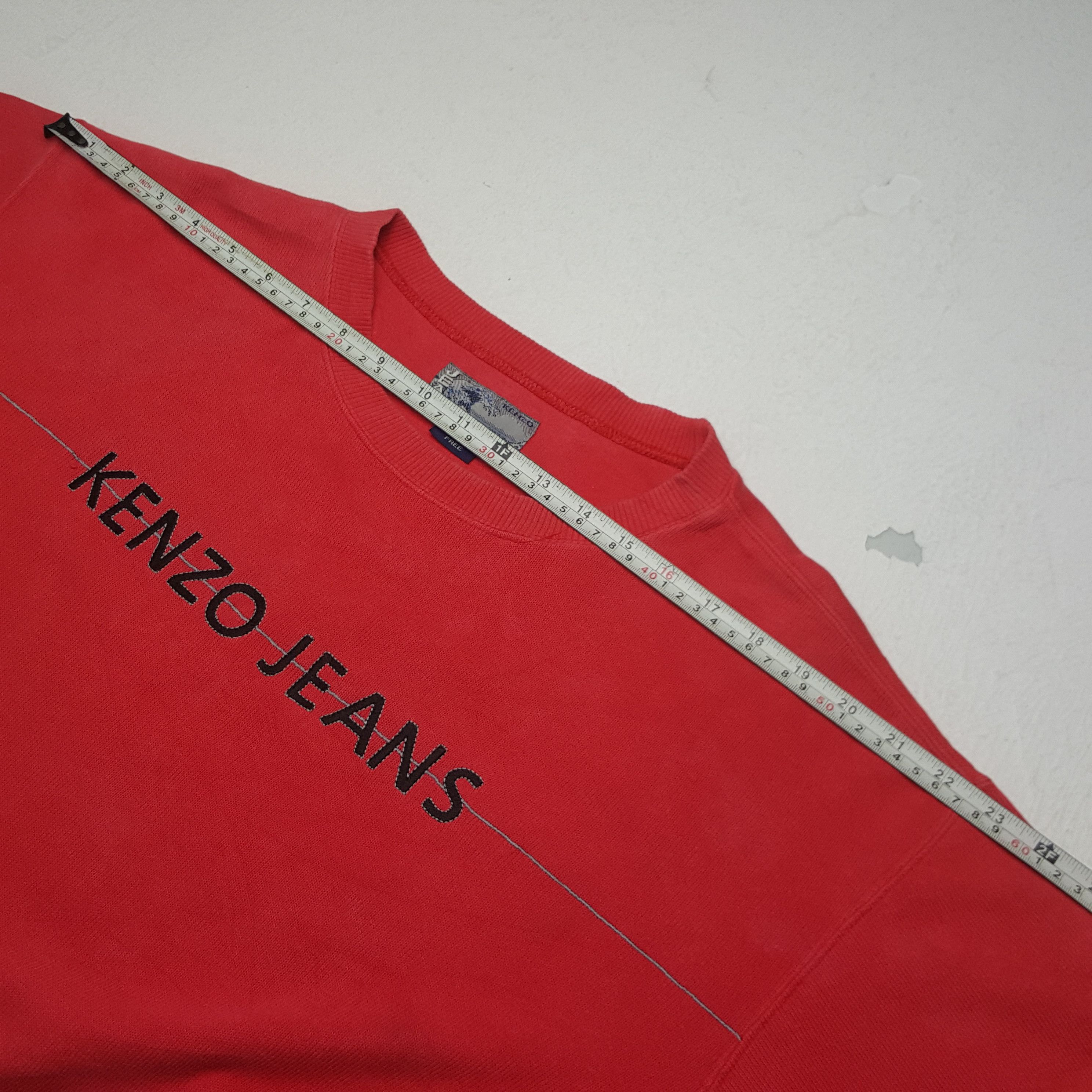 Japanese Brand × Kenzo × Vintage Vintage Kenzo Jeans Spell Out Sweatshirt Size US L / EU 52-54 / 3 - 6 Thumbnail