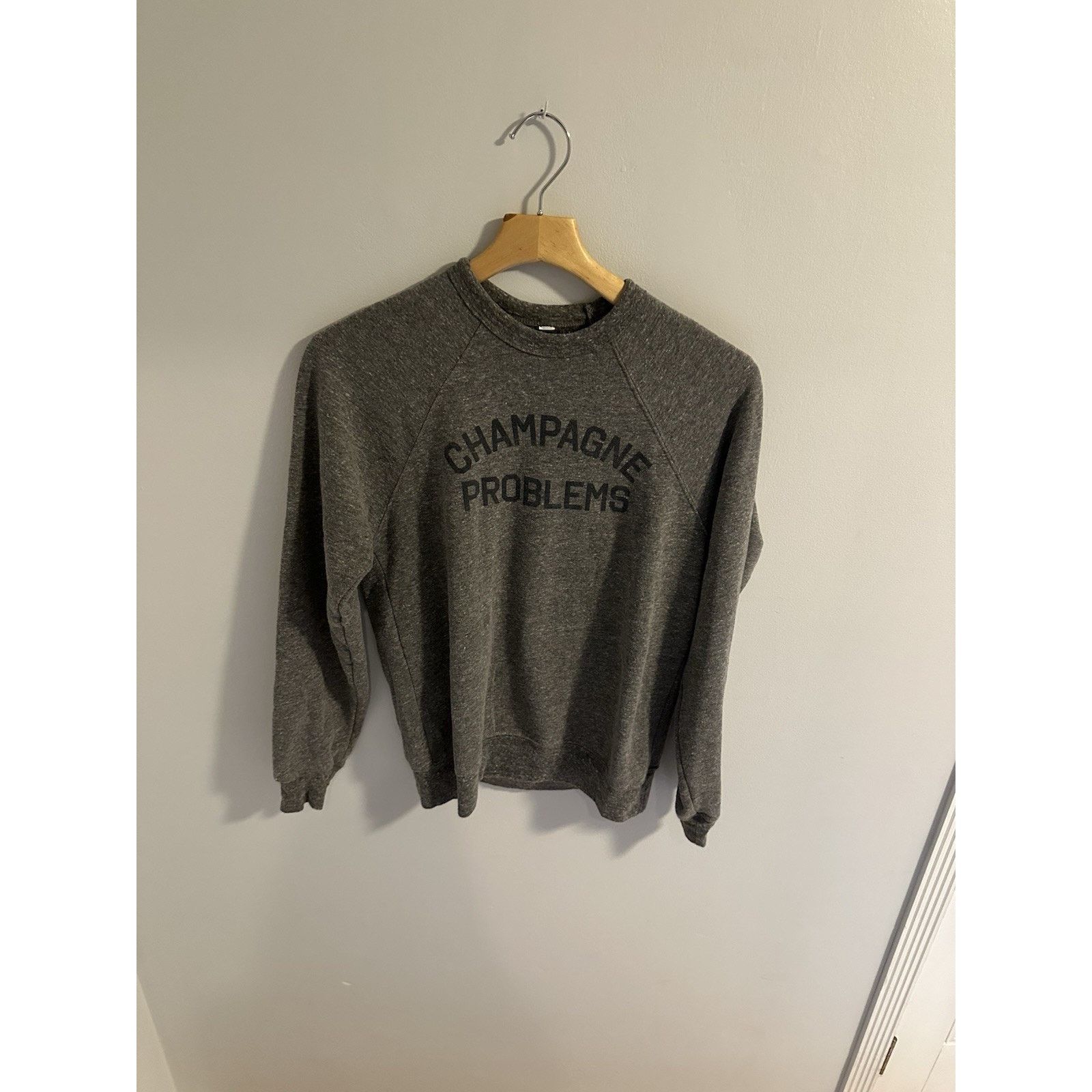 Nordstrom Champagne Problems Graphic Sweatshirt Cozy Minimalist Sz S Size S / US 4 / IT 40 - 2 Thumbnail