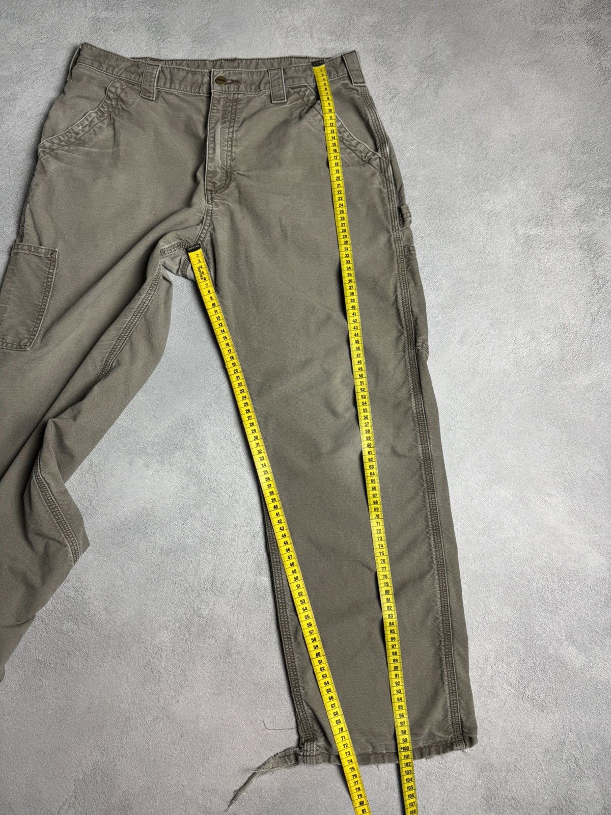 Carhartt × Vintage Carhartt Vintage 90s Straight Faded Carpenter Pants sz 34/30 Size US 34 / EU 50 - 15 Thumbnail