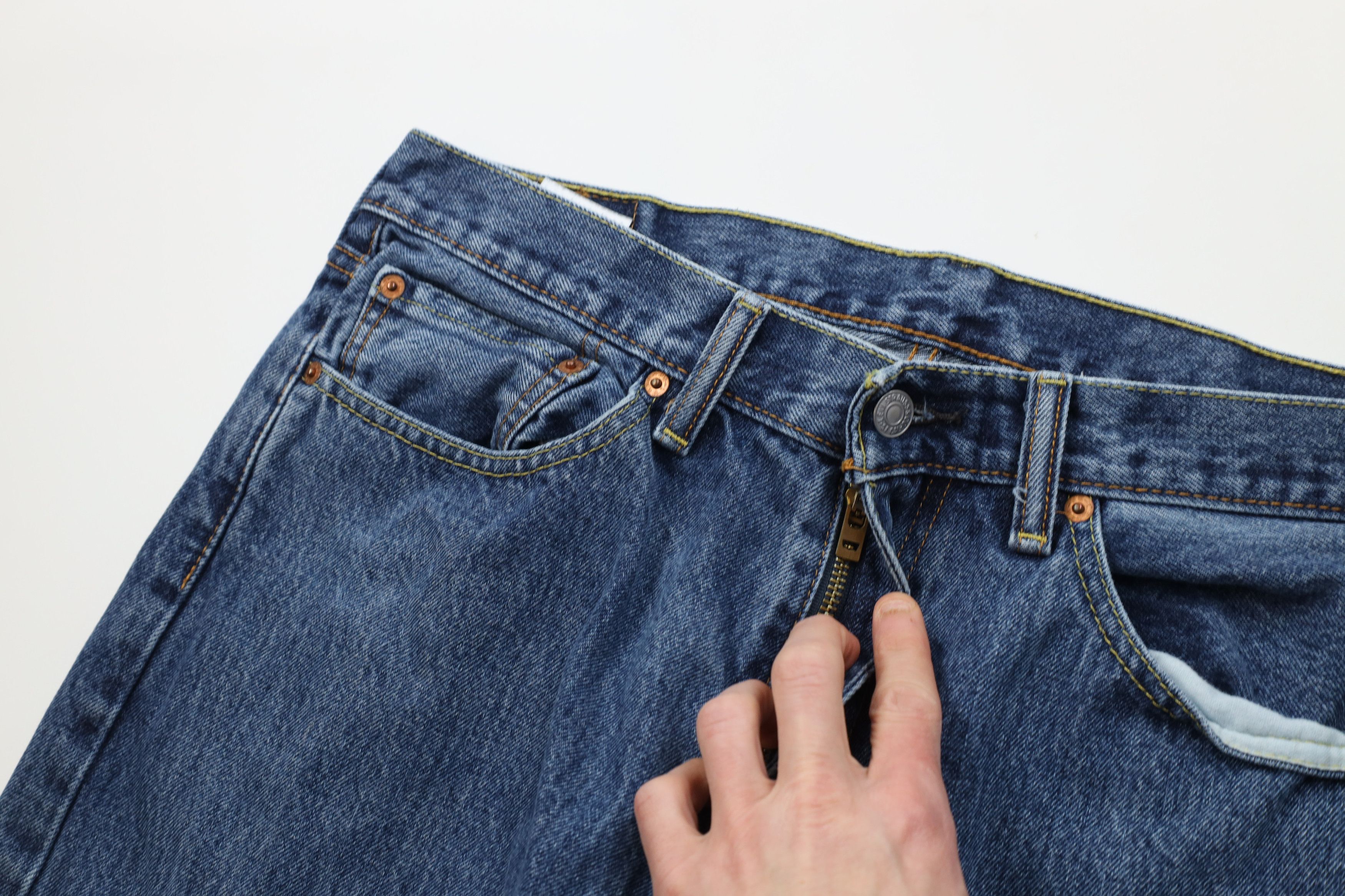 Levi's Vintage Y2K Levis 505 Regular Straight Leg Denim Jeans Blue Size US 36 / EU 52 - 7 Thumbnail