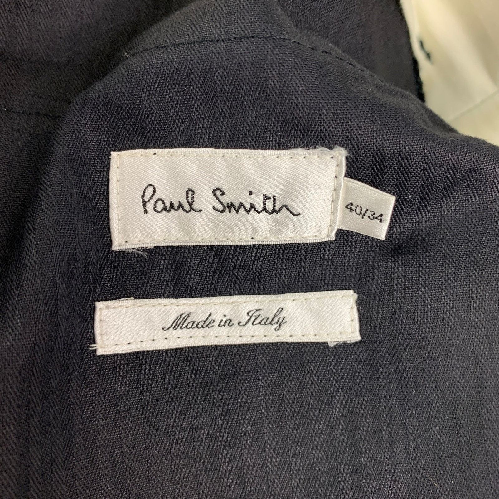 Paul Smith Size 40 Charcoal Black Plaid Wool Notch Lapel Sport Coat Size 40R - 7 Thumbnail