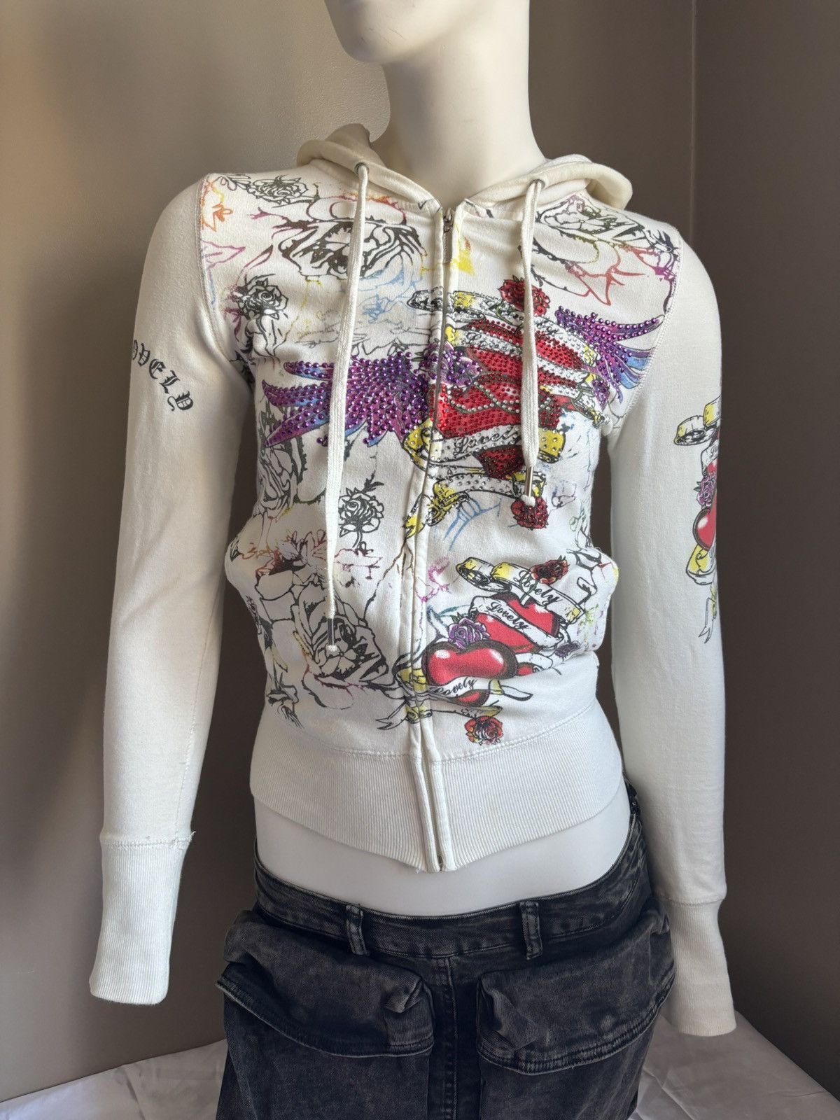 Ed Hardy Cool full tattoo printed zip hoodie Ed Hardy Japanese style Size US XS / EU 42 / 0 - 1 Thumbnail