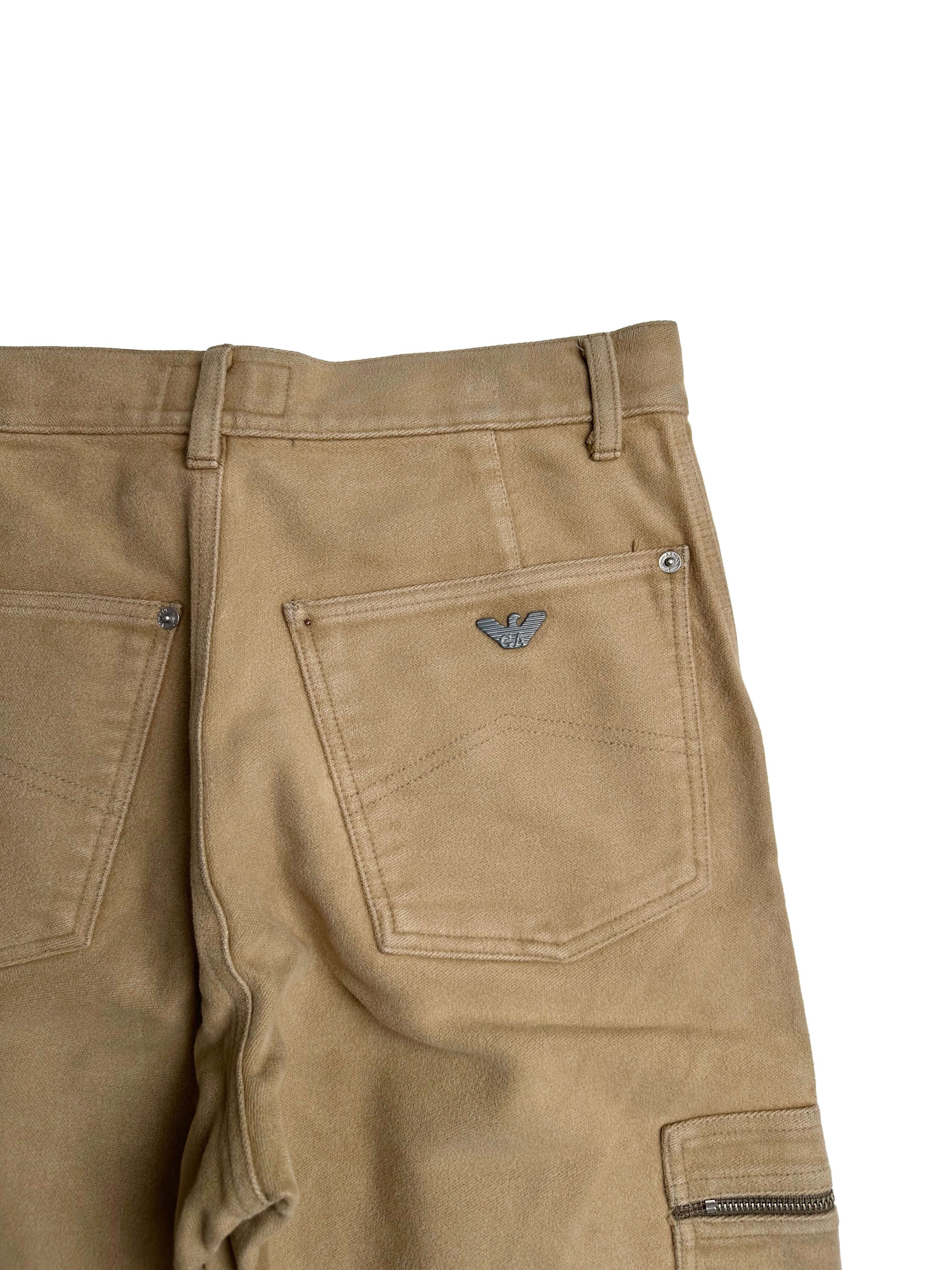 Armani × Emporio Armani × Giorgio Armani ARMANI JEANS 90s moleskin cargo pants Size US 30 / EU 46 - 5 Thumbnail