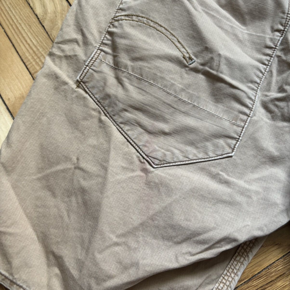 G-Star Mens Vintage G Star Raw Cargo Shorts rare army Y2K Size US 31 - 4 Thumbnail