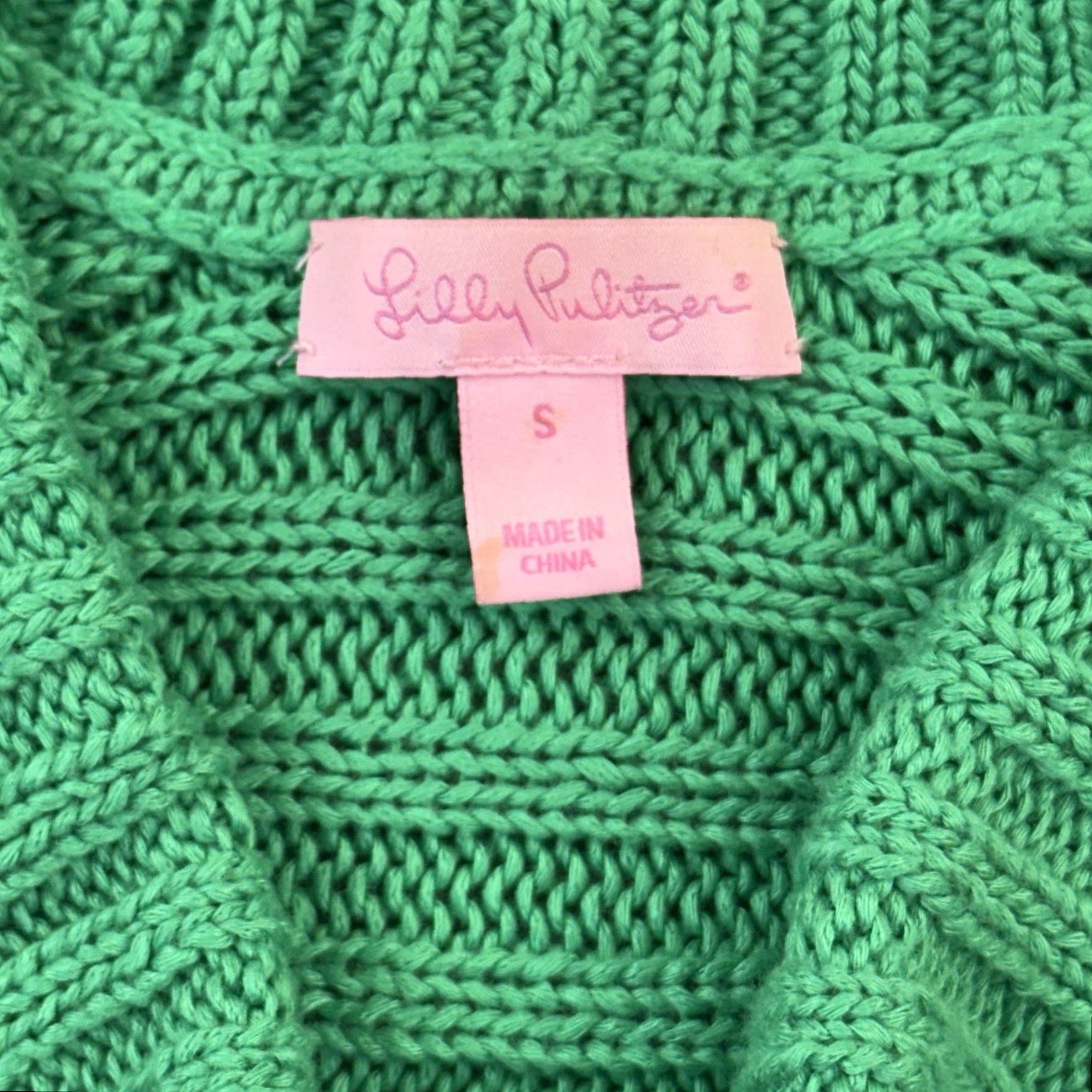 Lilly Pulitzer Lilly Pulitzer Amalie Sweater Cardigan Women's Small Open Front Shawl Collar Size S / US 4 / IT 40 - 5 Thumbnail